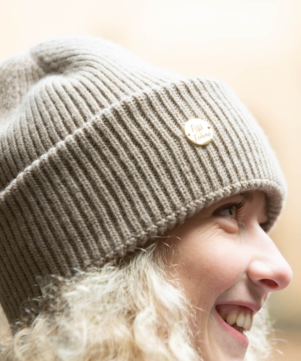 CLEO - Strickmütze | Beige - Fizz & Femme