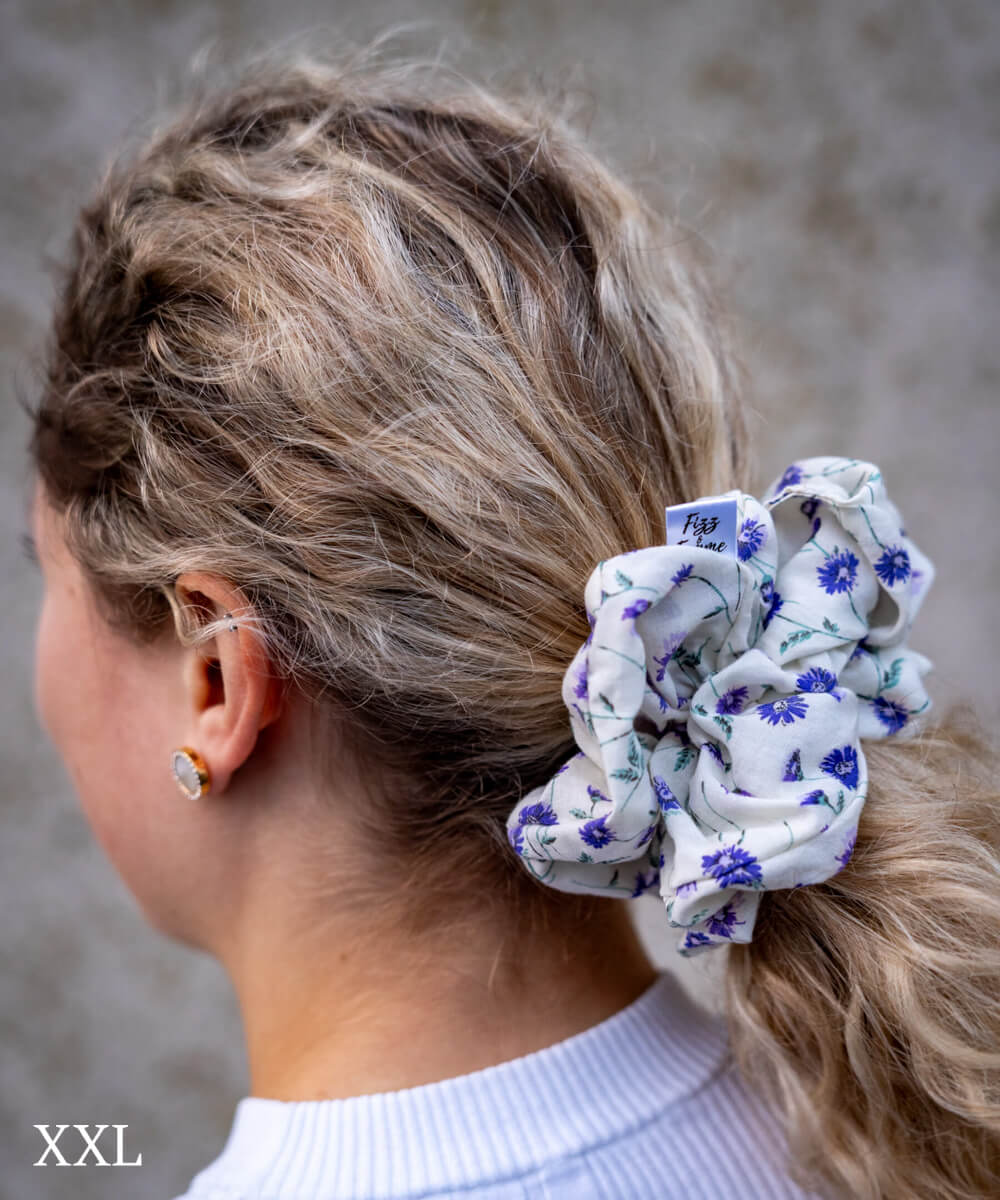 FLEUR - Printed Scrunchie - Fizz & Femme