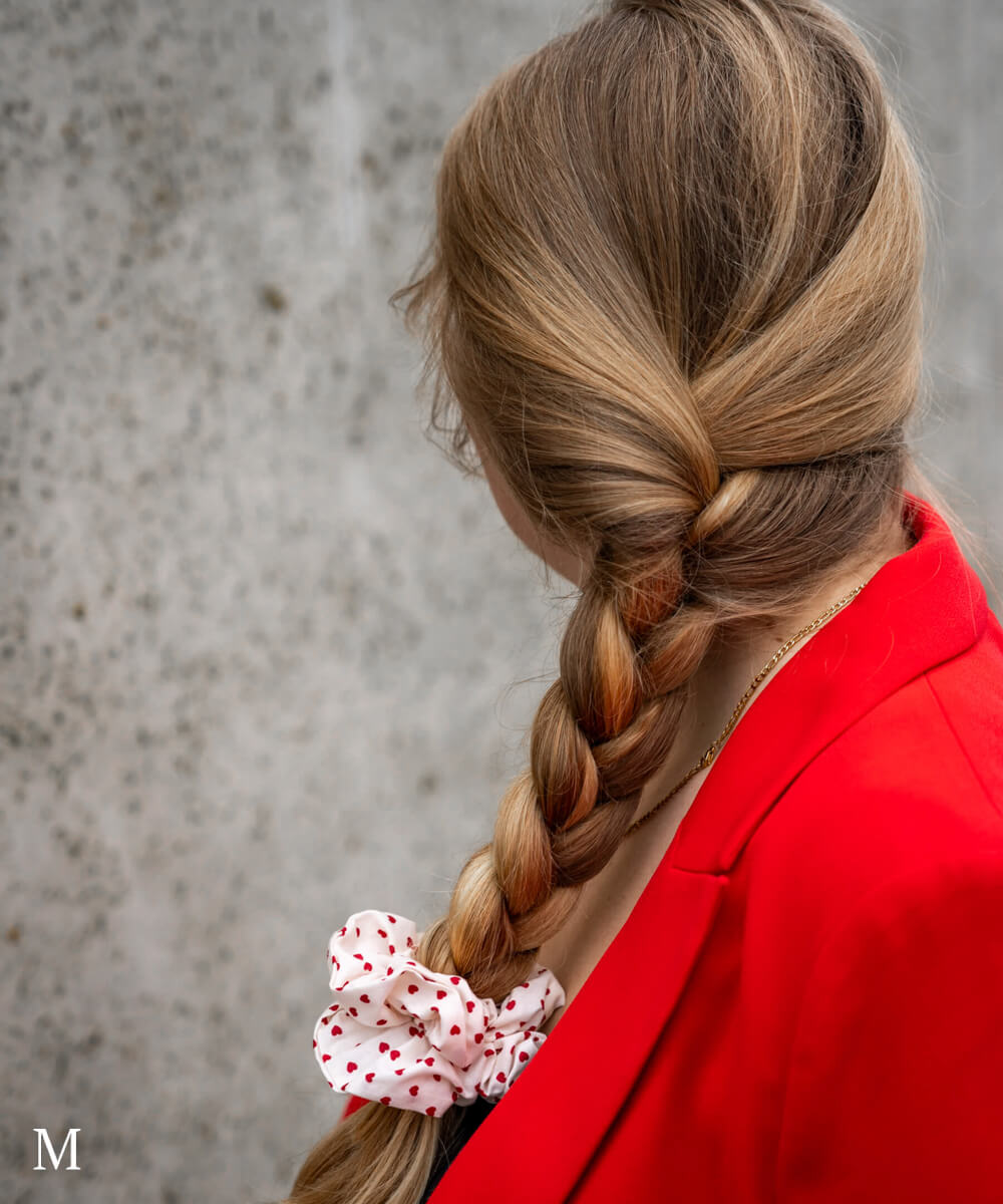 LOVE - Printed Scrunchie - Fizz & Femme