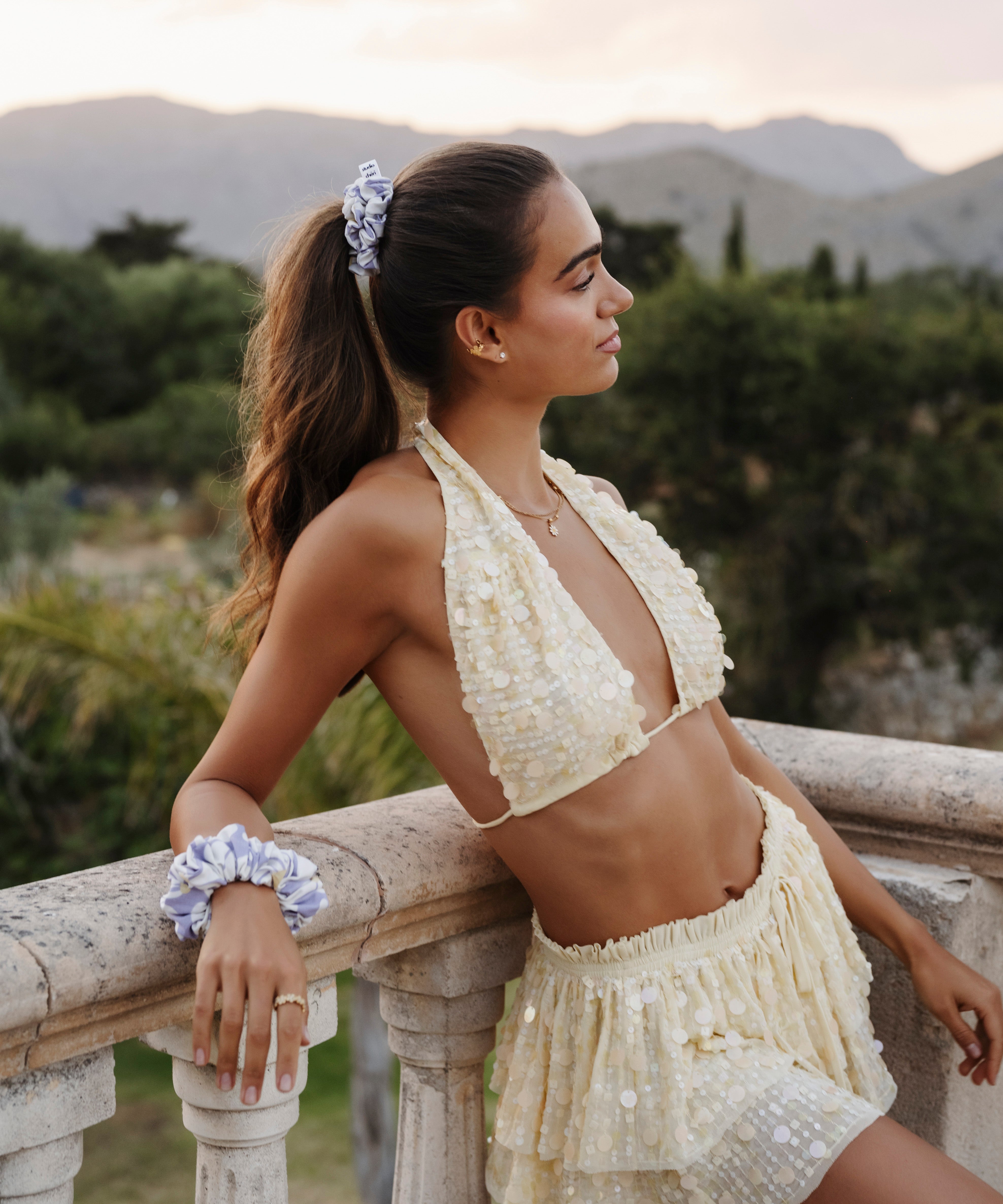 Positano - Scrunchie mit Blümchen