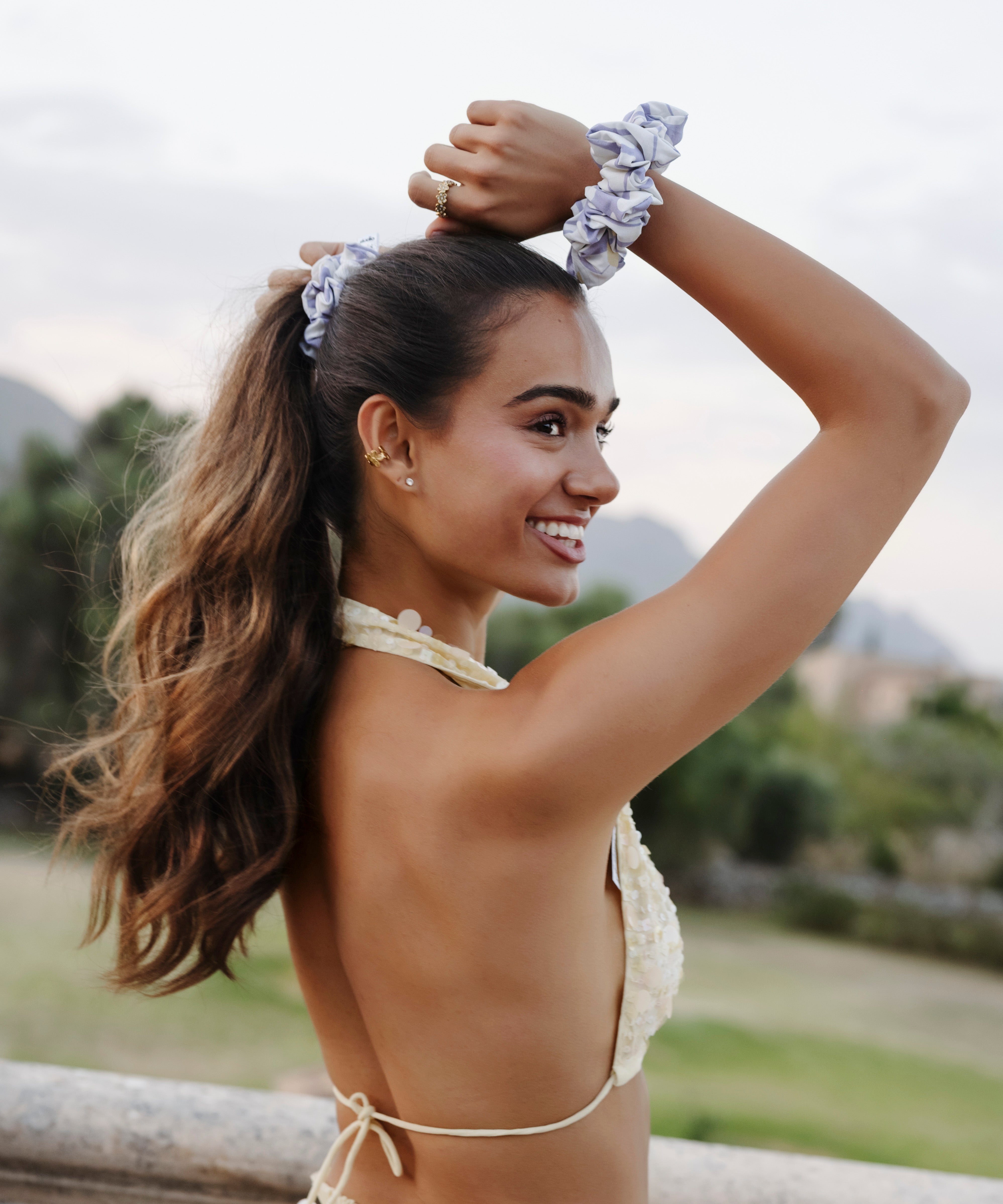 Positano - Scrunchie mit Blümchen