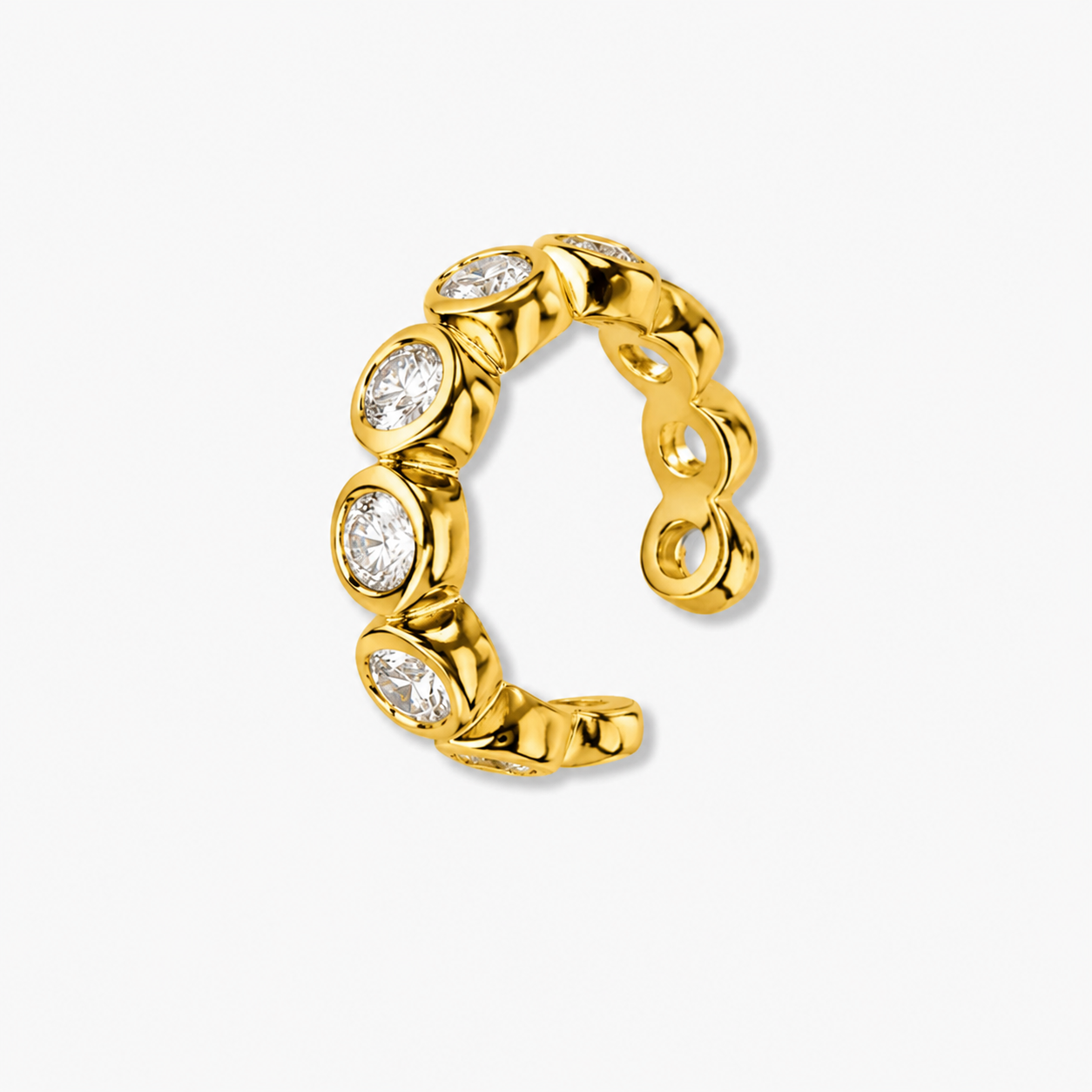 Alice - 18K Gold-Earcuff mit Schmuckstein