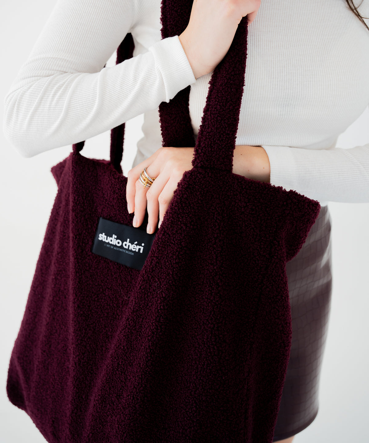 Teddy  Bag - Burgundy