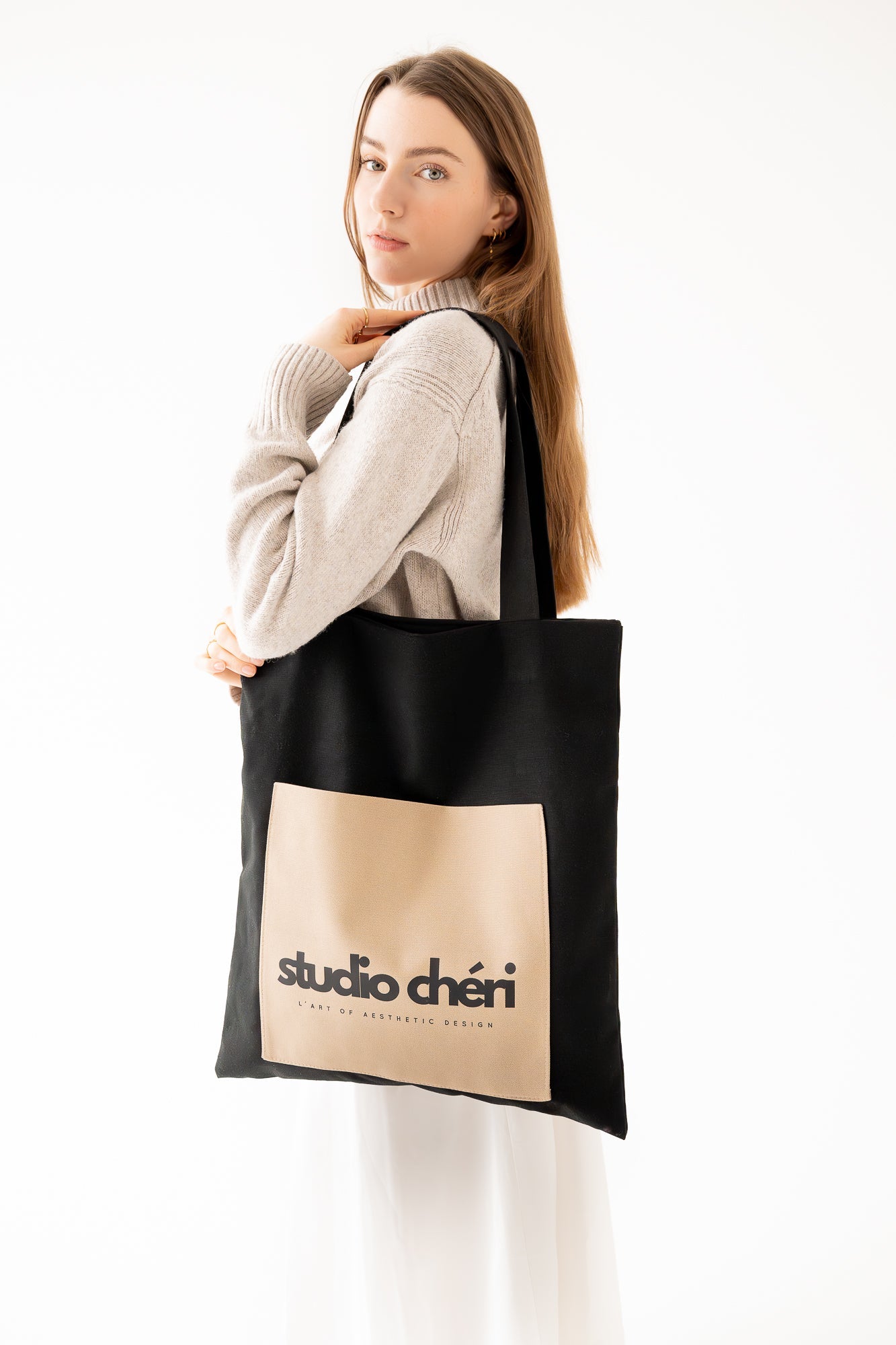 ADRIANA - Mini Tote Bag | Black - Schwarz - Studio Chéri