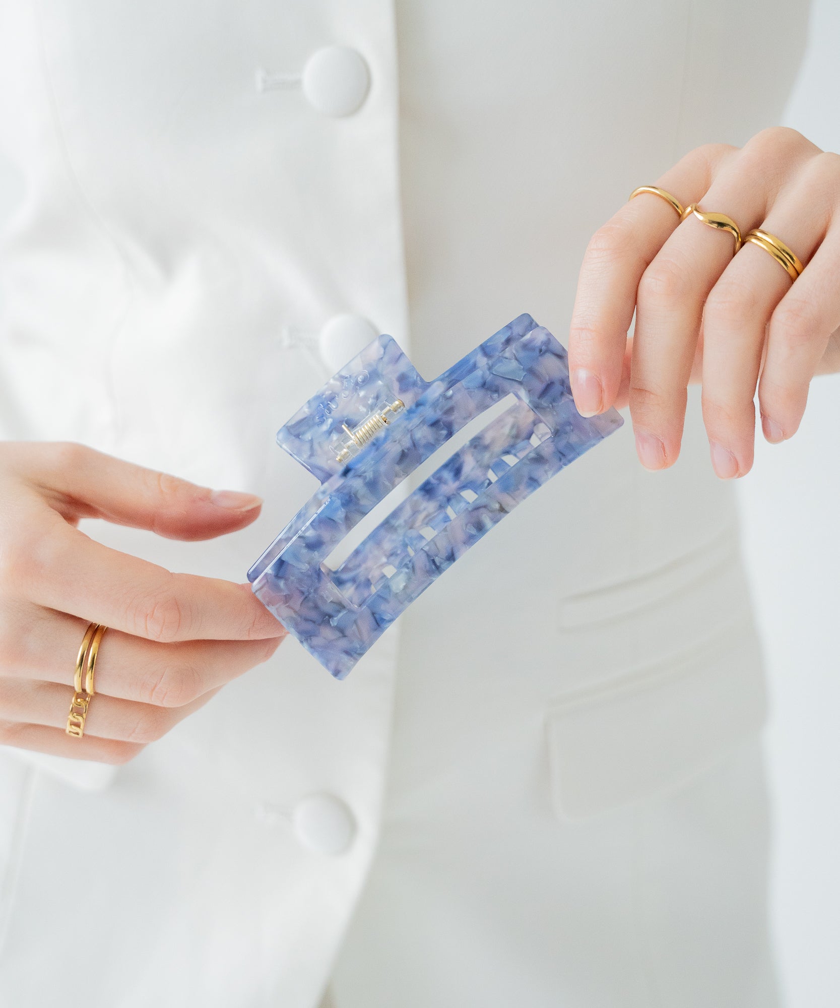 AVA Big - Haarklammer | Aurora - Pink/Lila/Weiß - Studio Chéri