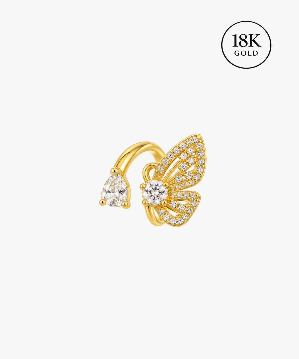 Ayla - 18K Gold Ring größenverstellbar - gold - Studio Chéri