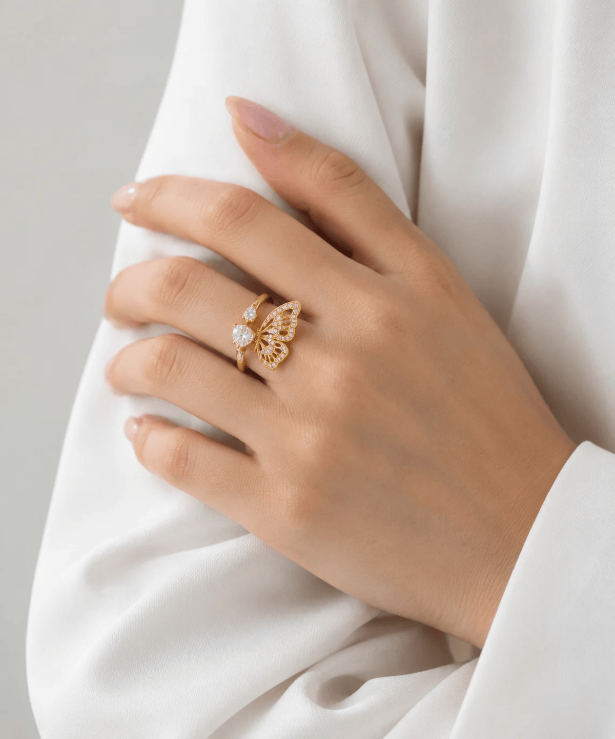 Ayla - 18K Gold Ring größenverstellbar - gold - Studio Chéri