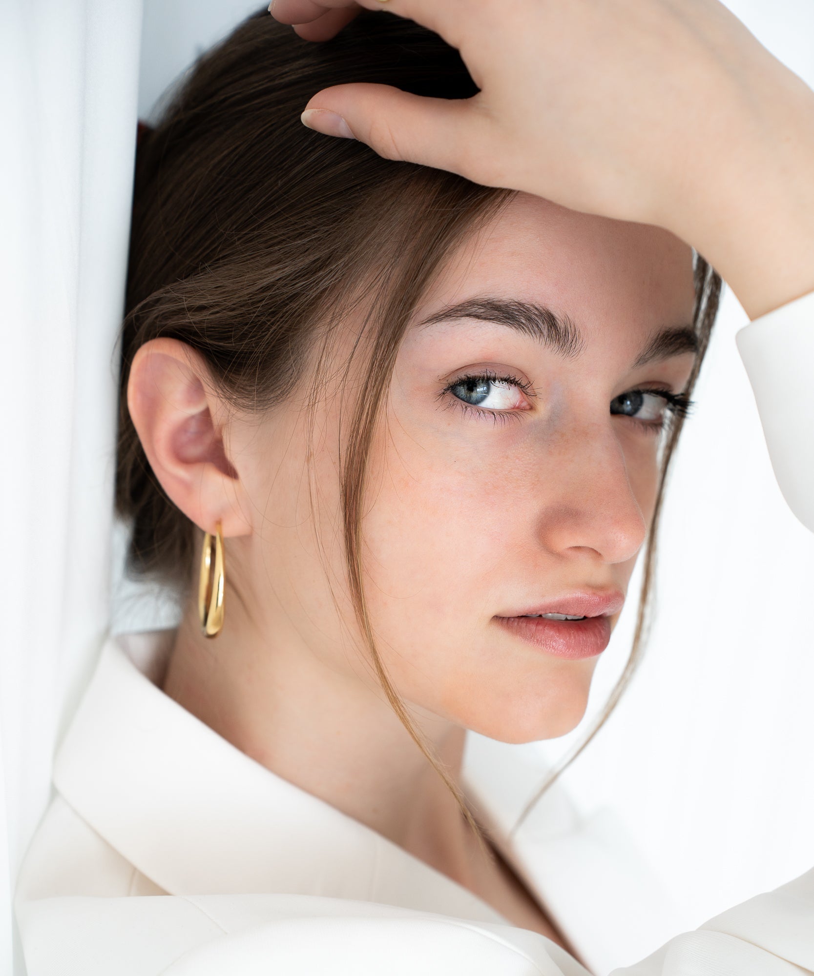 Bella - 18K Goldkreolen - Gold - Studio Chéri