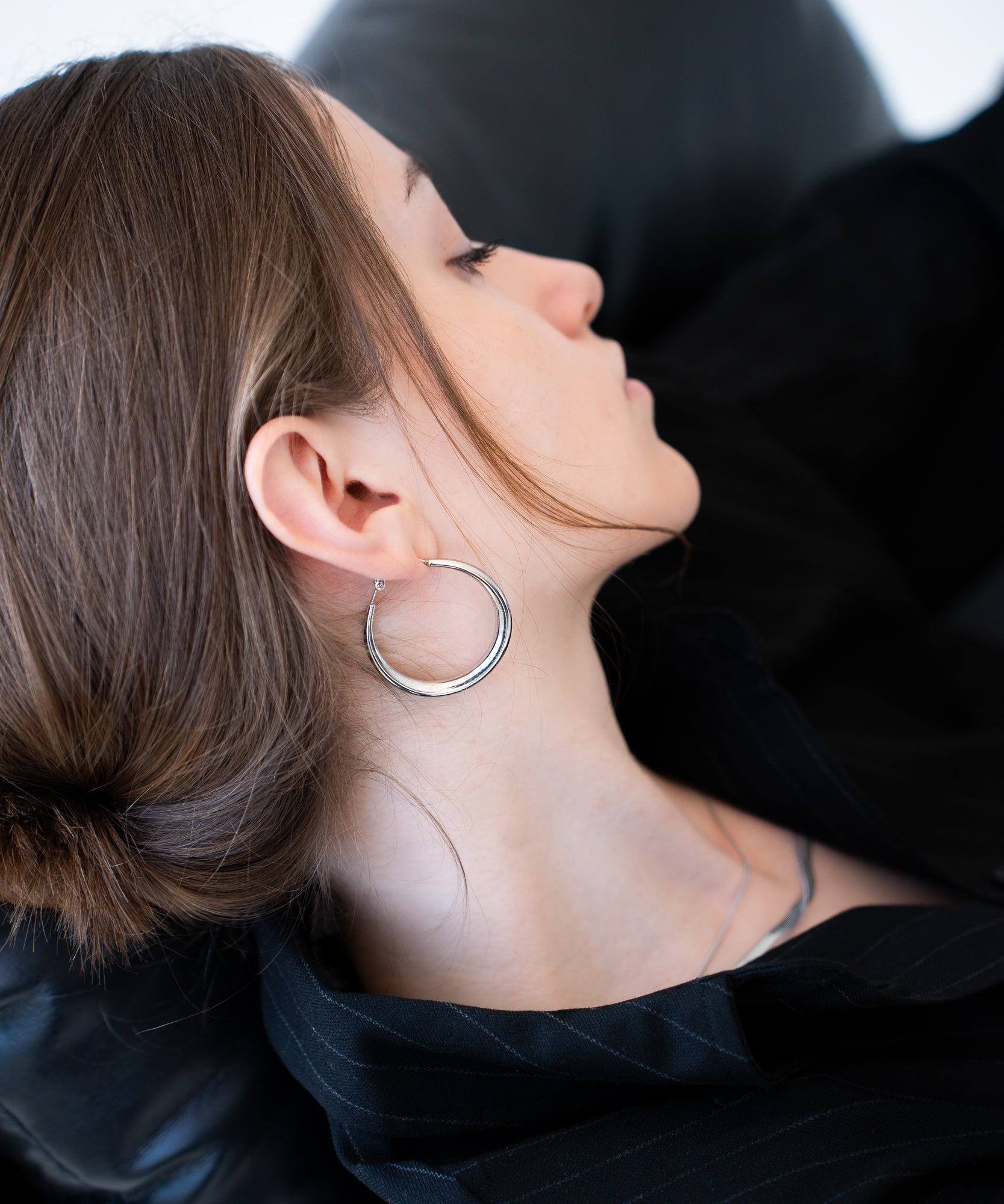 Bella - Silberkreolen - Silber - Studio Chéri