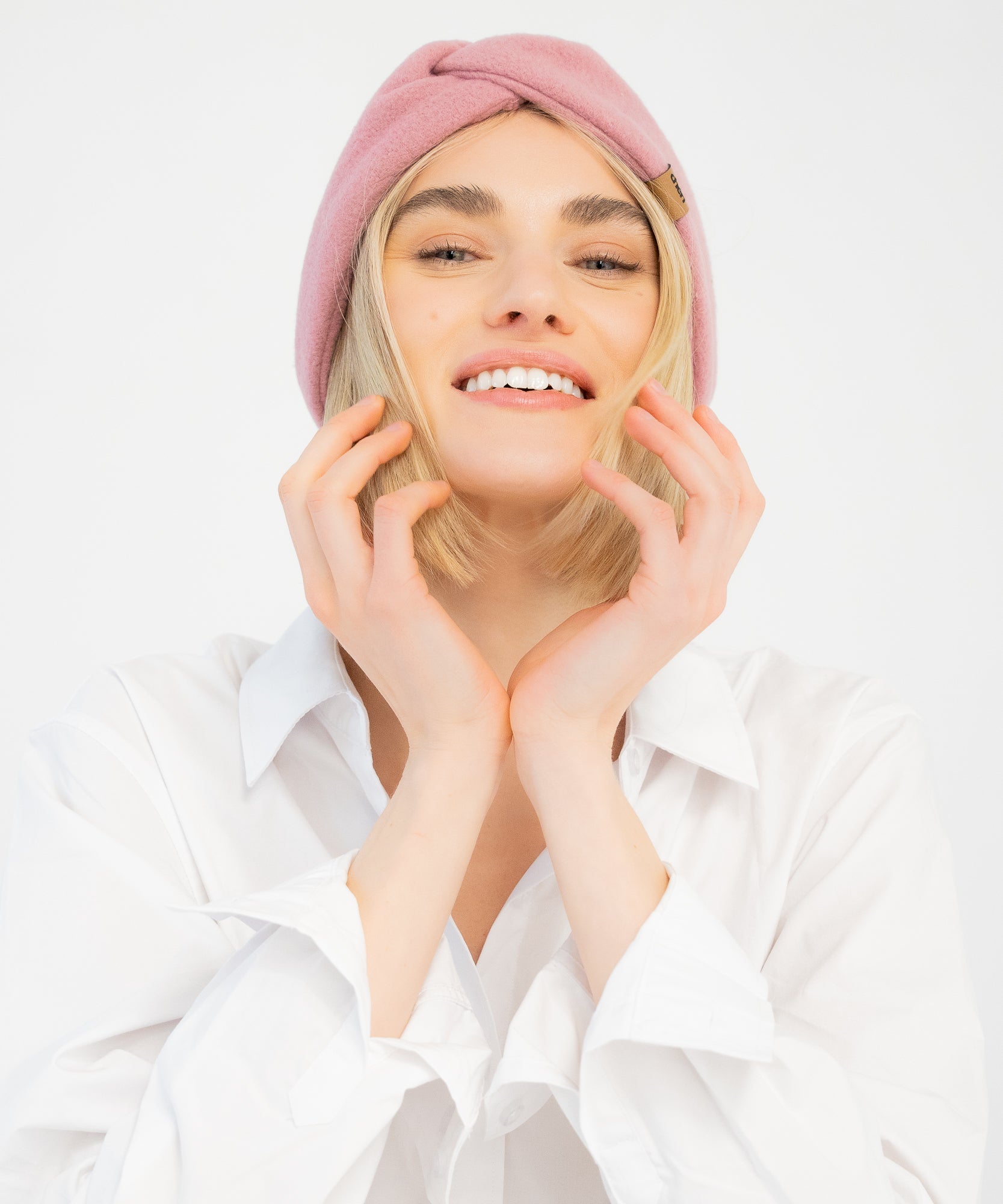 BERRY - Stirnband aus Polarfleece - Rosa - Studio Chéri