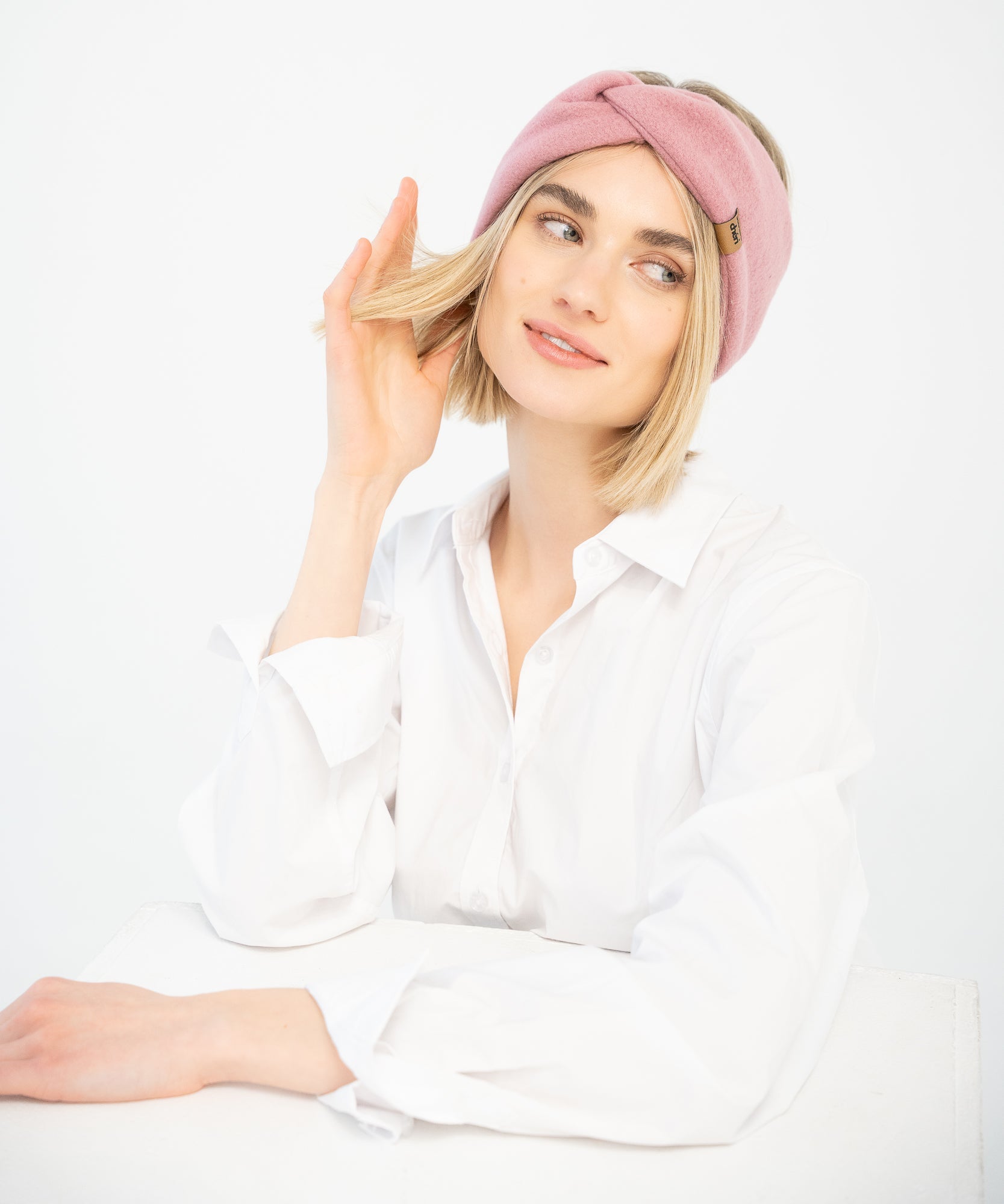 BERRY - Stirnband aus Polarfleece - Rosa - Studio Chéri