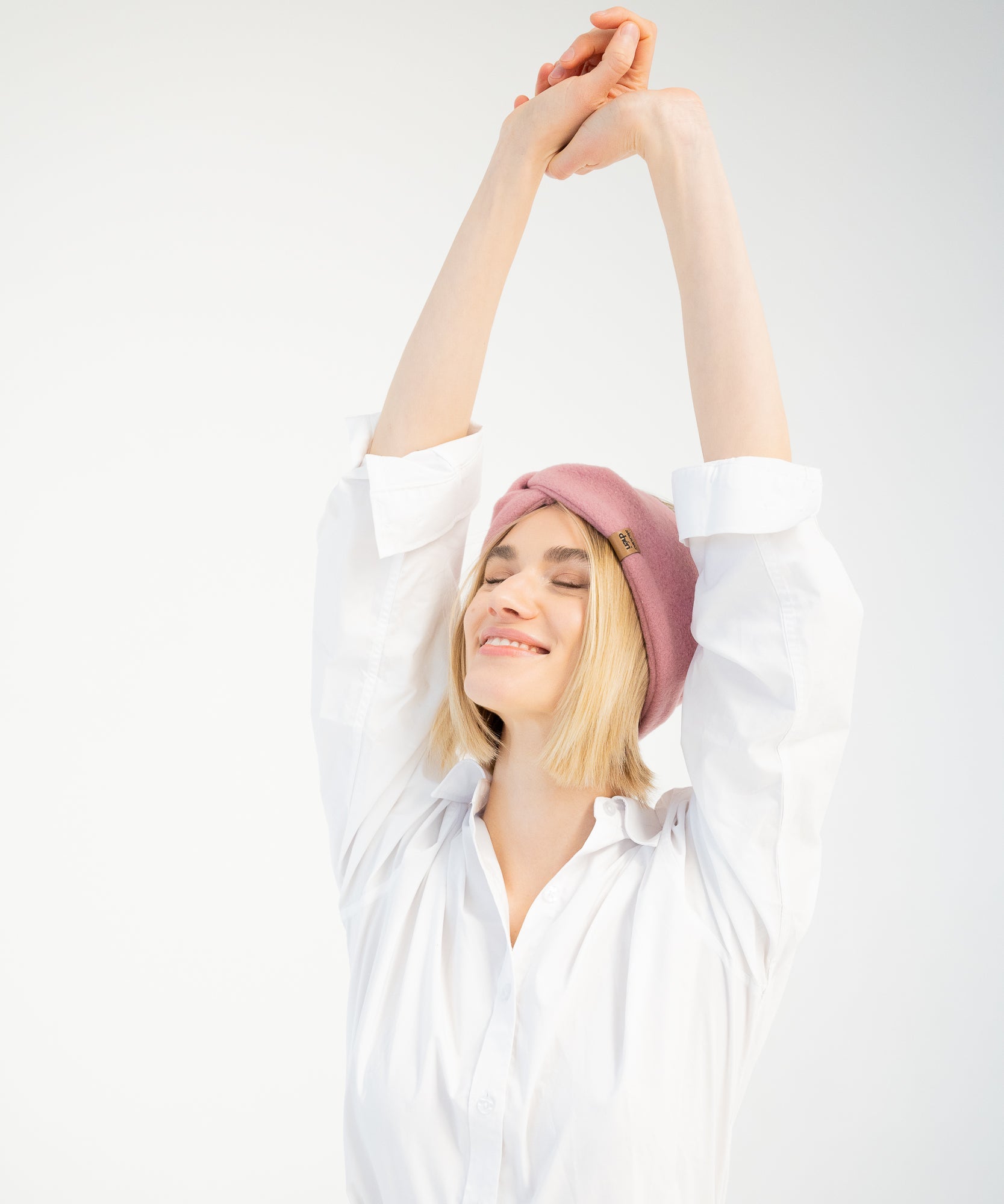 BERRY - Stirnband aus Polarfleece - Rosa - Studio Chéri