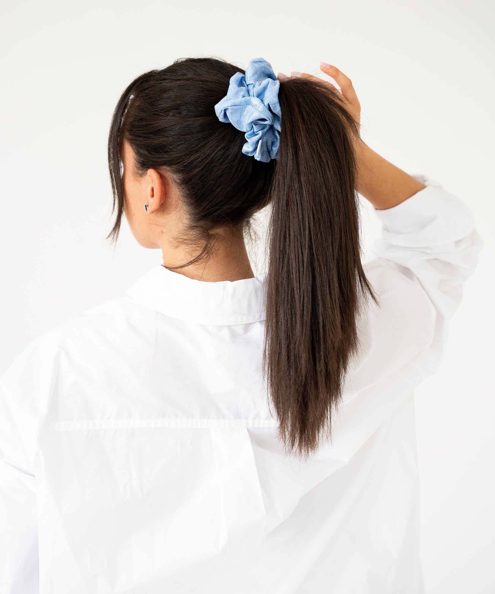 Blue Leo - Scrunchie mit Leomuster - BLAU - Studio Chéri