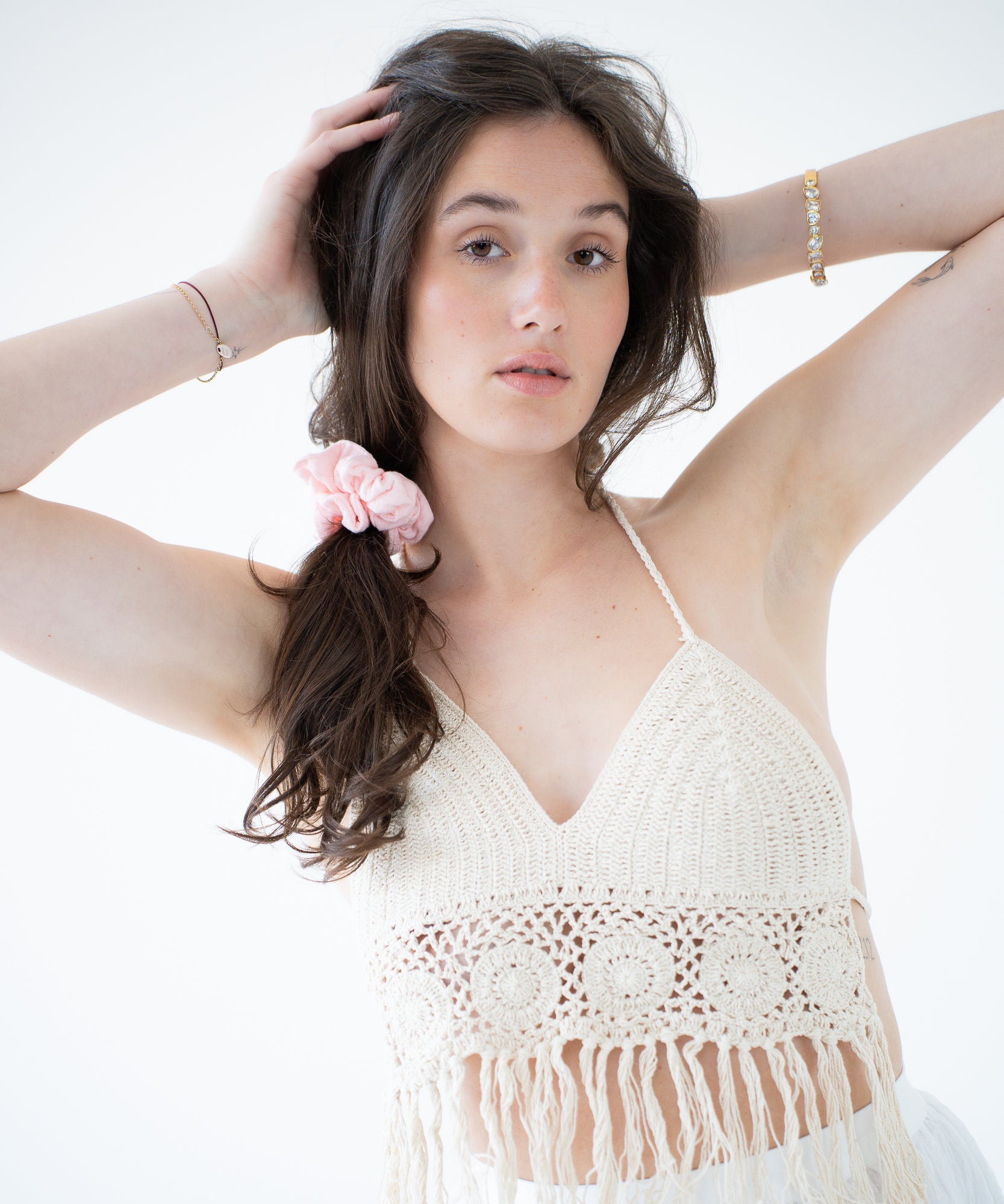 Ella - Musselin Scrunchie Blush - rosa - Studio Chéri