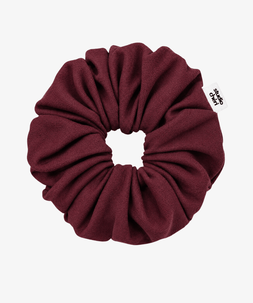 Ella - Musselin Scrunchie Bordeaux - Rot - Studio Chéri