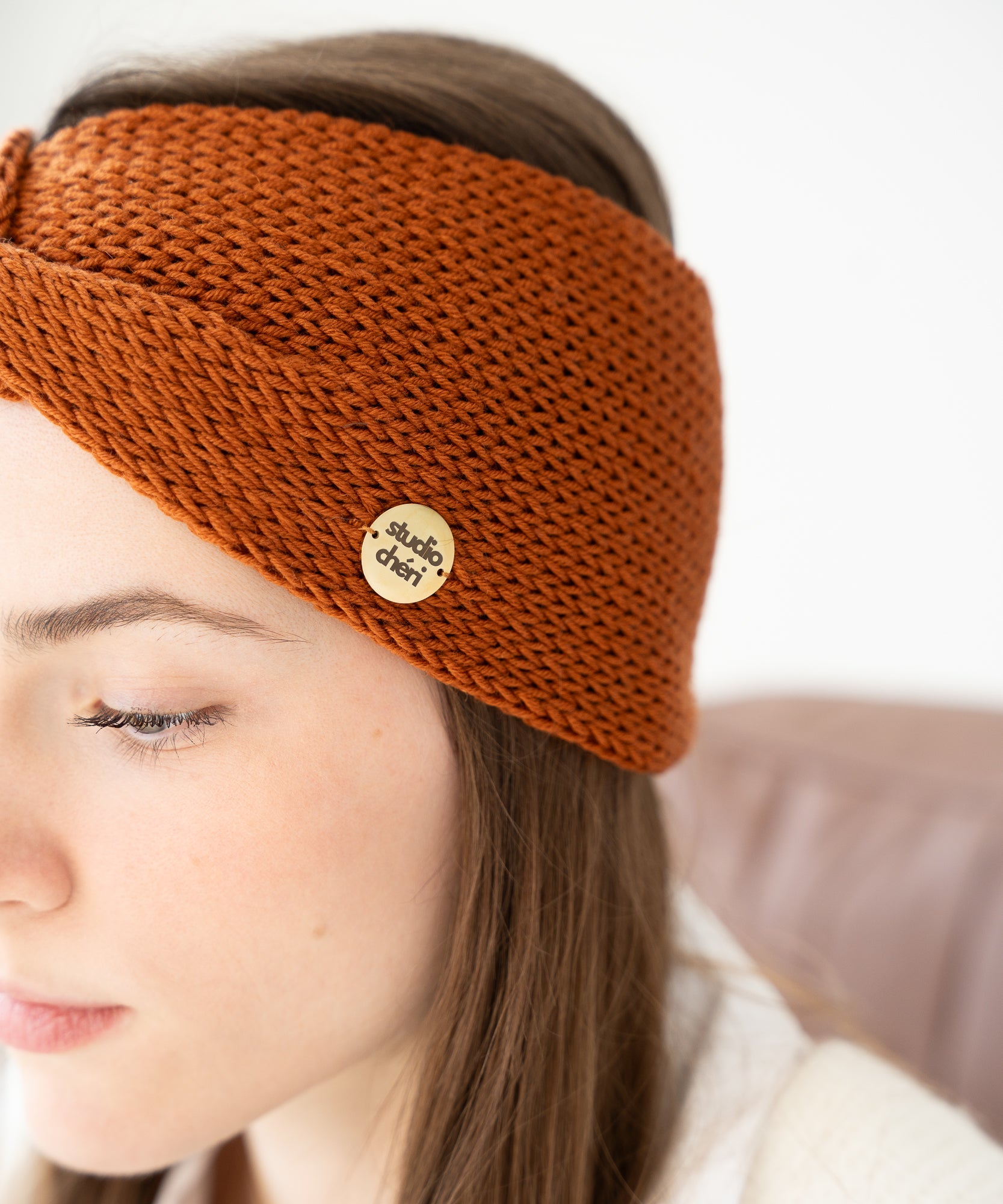 EMMA - Stirnband aus Merinowolle | Copper - Kupfer - Studio Chéri