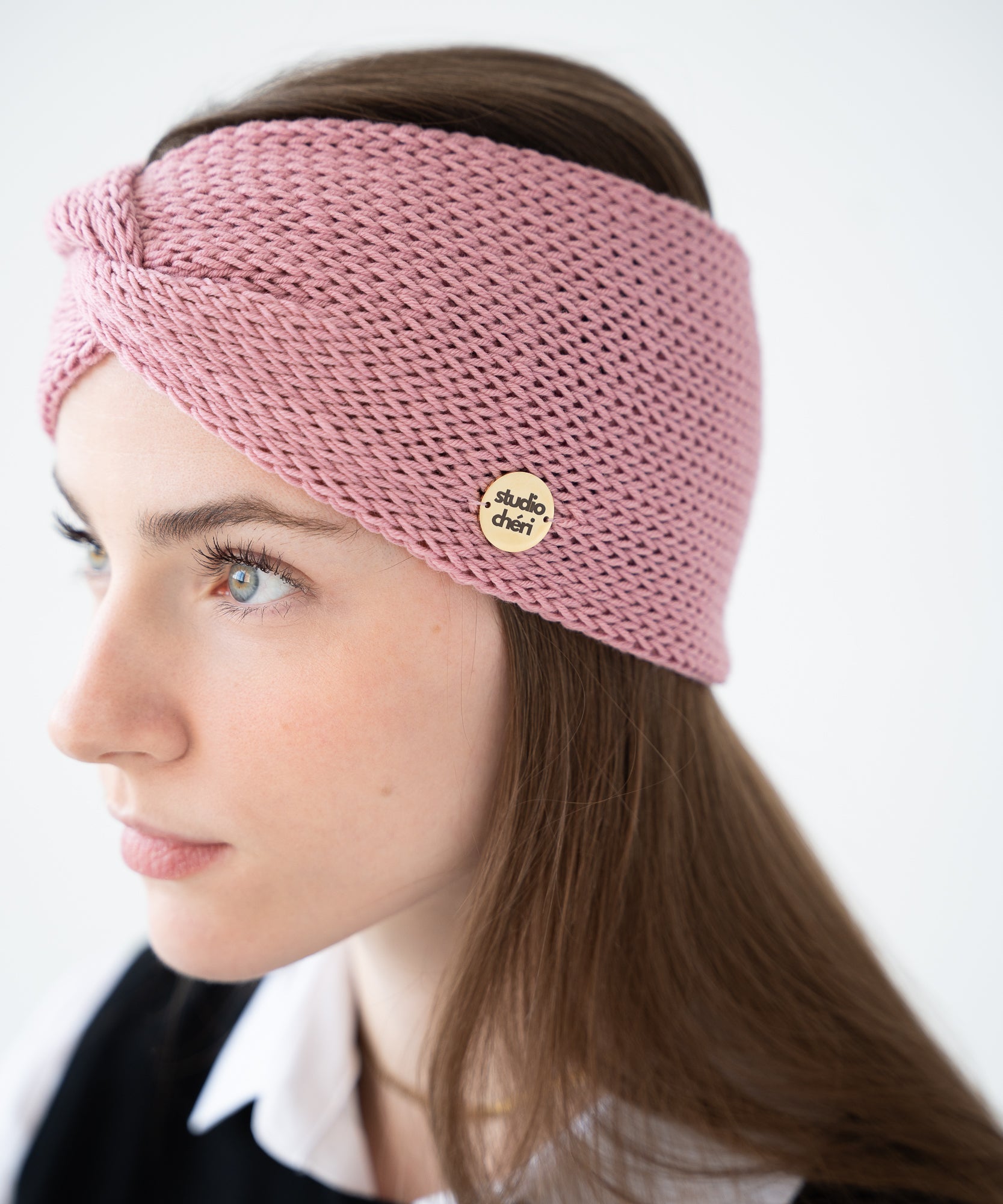 EMMA - Stirnband aus Merinowolle | Rose - Rosa - Studio Chéri