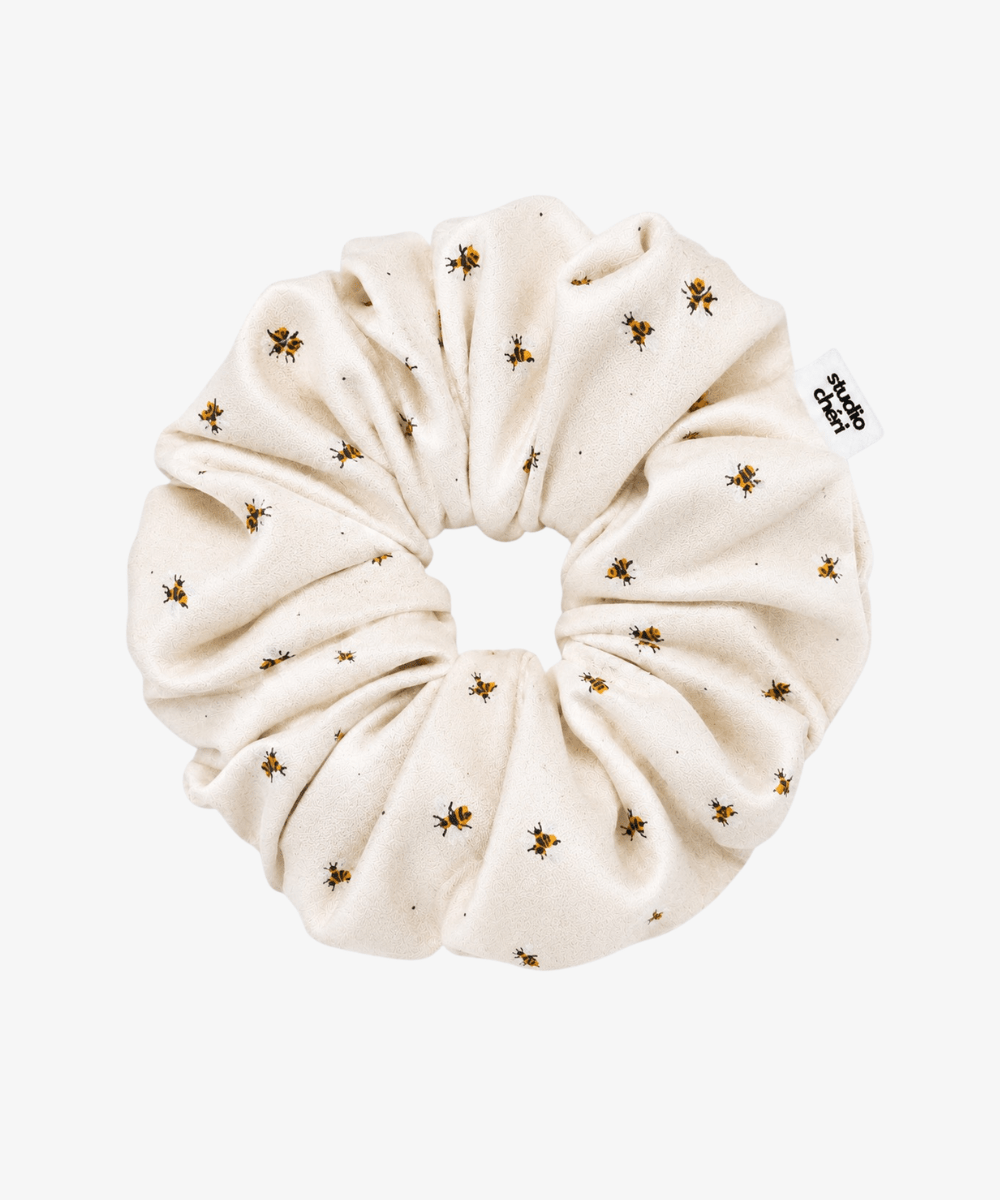Honey Bee - Scrunchie mit Bienen - Beige - Studio Chéri
