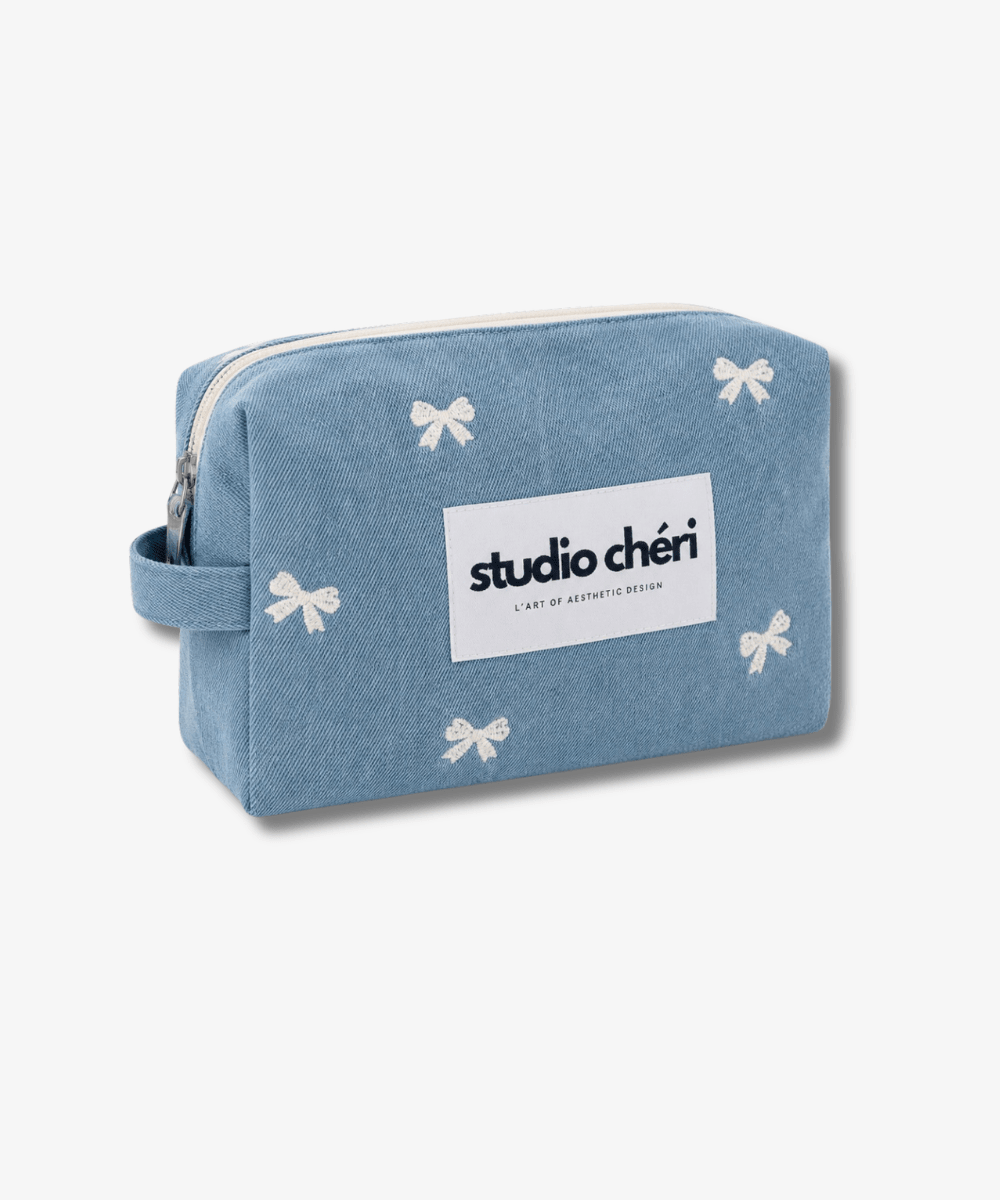 Kosmetiktasche - Bow Dreams - Blau - Studio Chéri