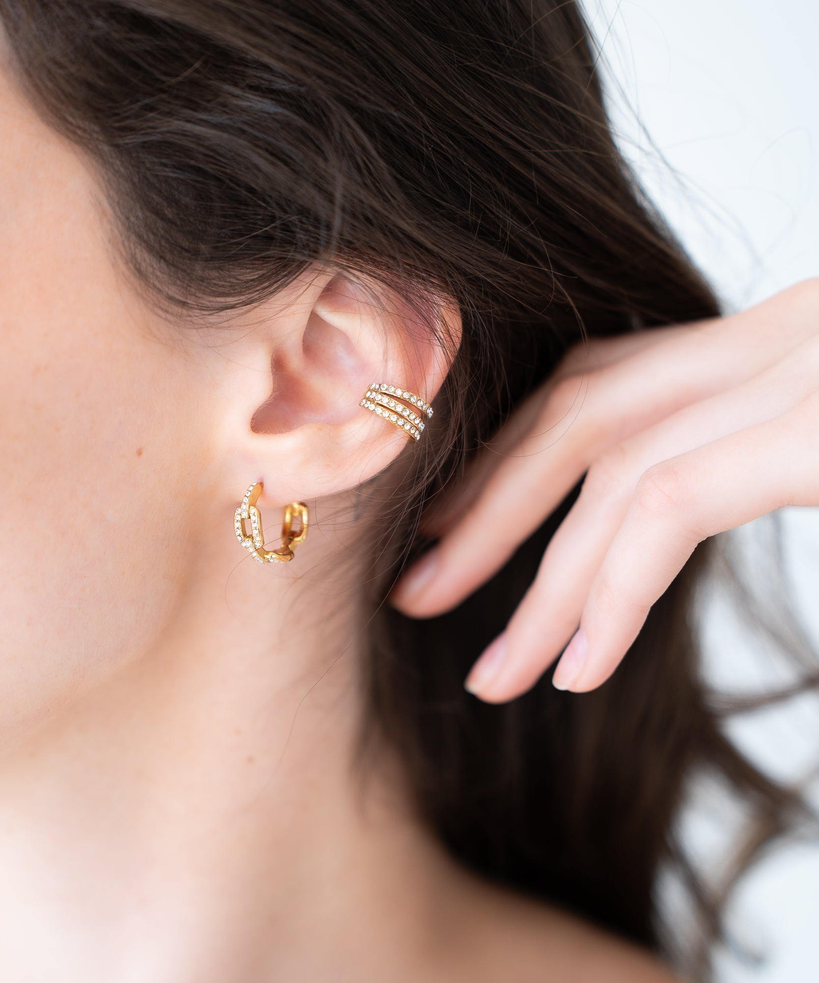 Lune - 18K Gold - Earcuff - Gold - Studio Chéri