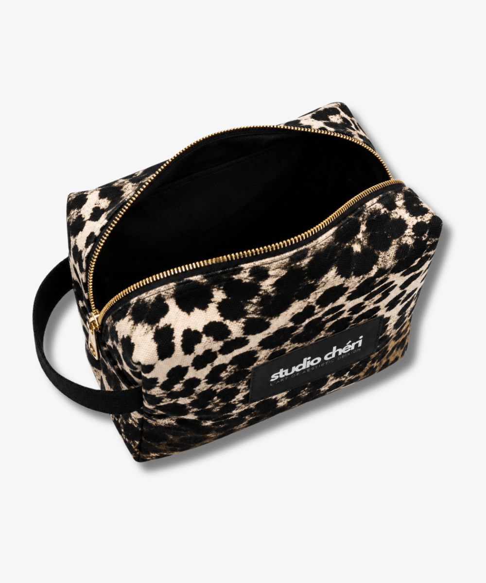 MAGGIE - Kosmetiktasche | Leo - Schwarz - Studio Chéri