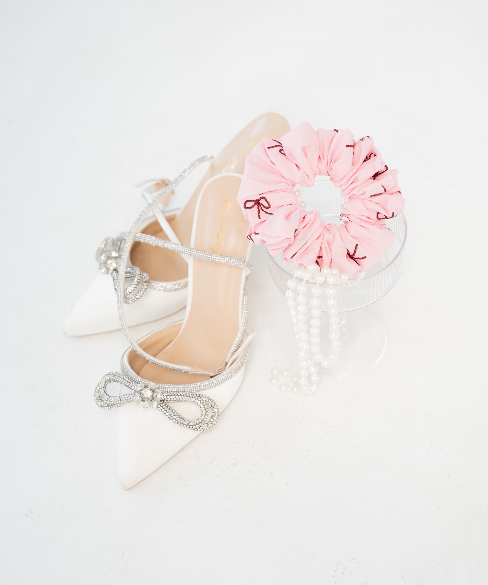 MAISON ROSE - Scrunchie mit Schleife - Rosa/Pink - Studio Chéri