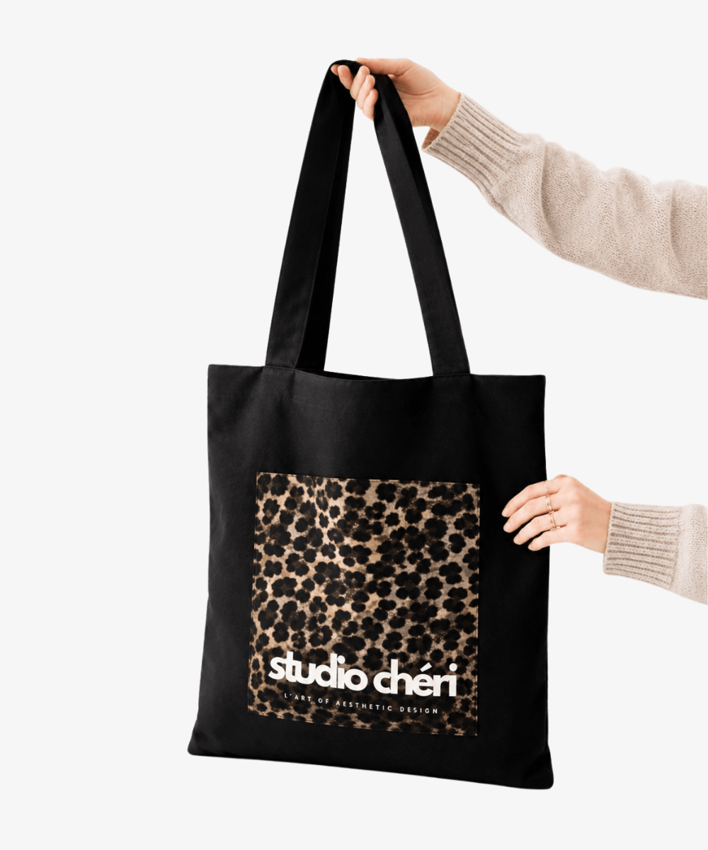 Mini Tote Bag - Limited Leo - Schwarz - Studio Chéri