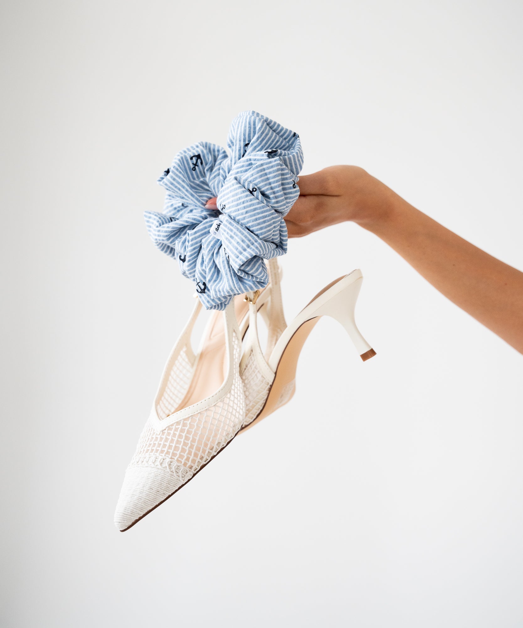 Monte Carlo - Scrunchie mit Anker - BLAU - Studio Chéri