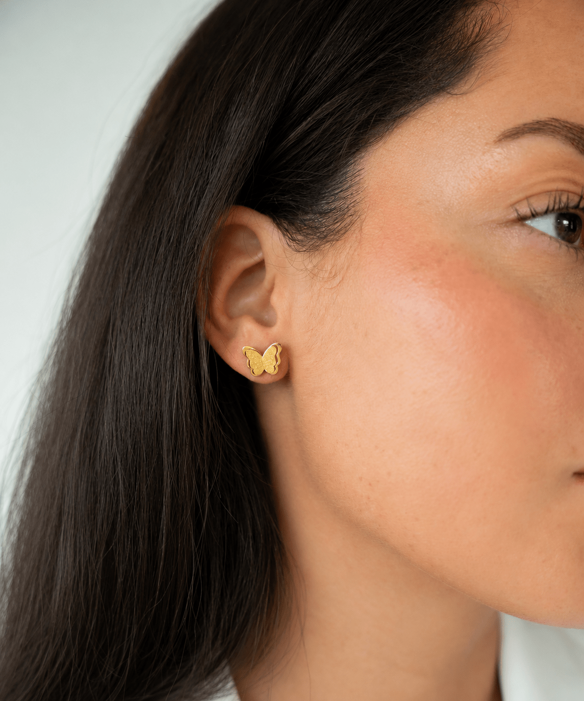 Nami - 18K Gold Schmetterling Ohrstecker - gold - Studio Chéri