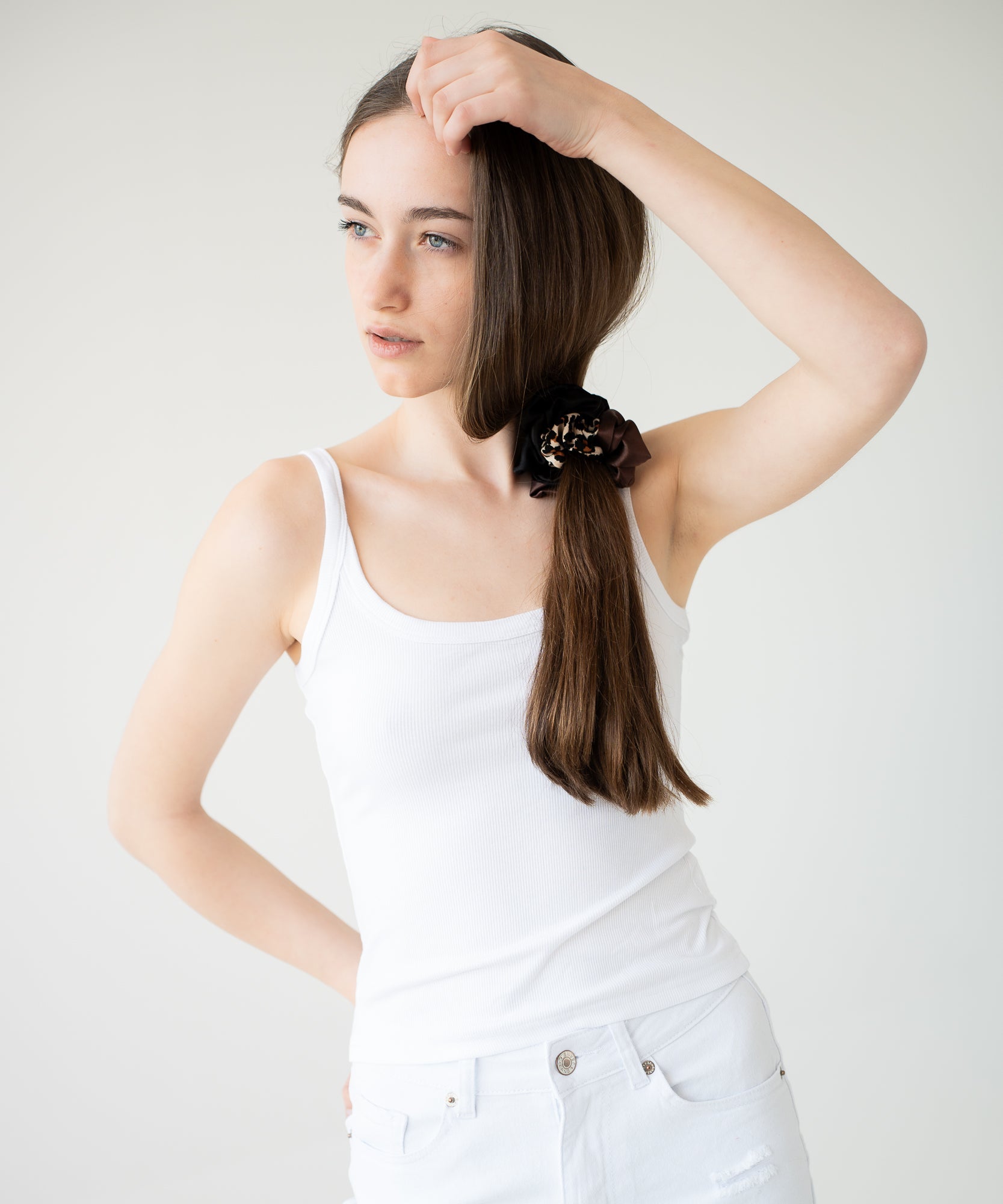 Ombre Leo - Scrunchie mit Farbverlauf - Braun - Studio Chéri