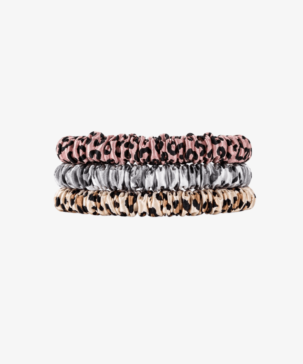 Petite Scrunchies aus Seide - Leo - Blau - Studio Chéri