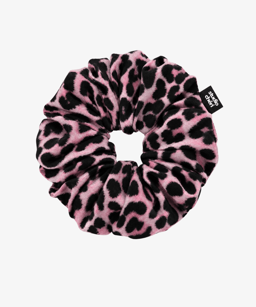 Rachel - Scrunchie mit Leomuster - Rosa - Studio Chéri