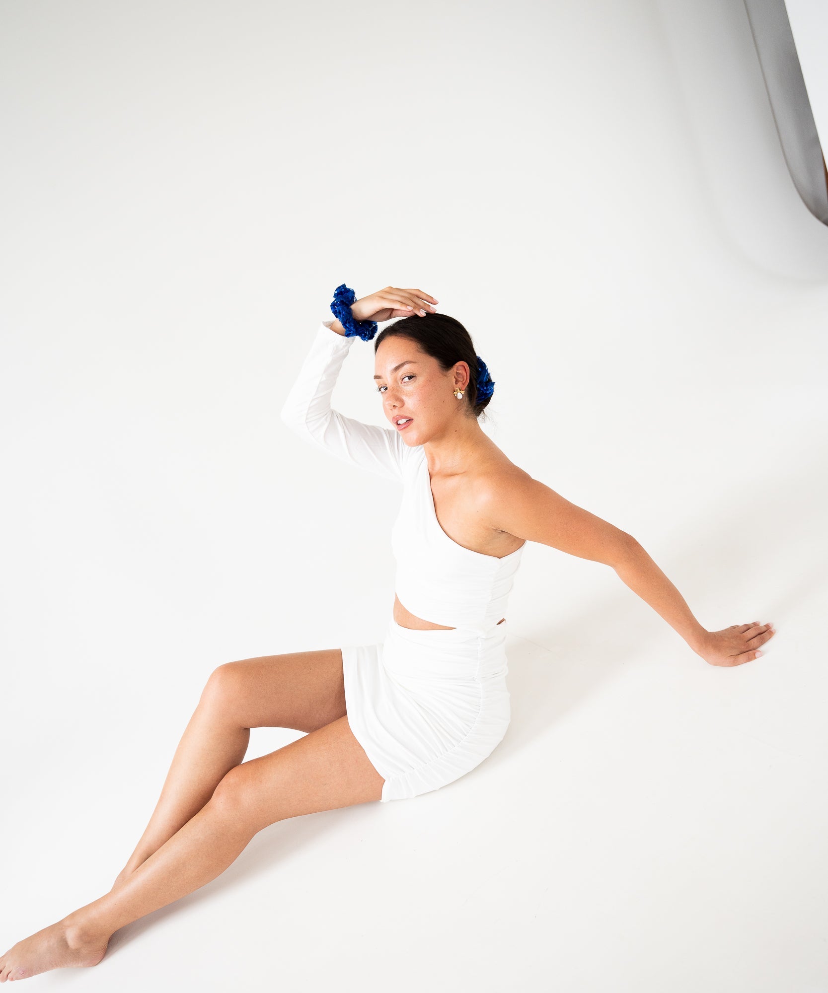 Riviera Nights - Palietten Scrunchie - BLAU - Studio Chéri