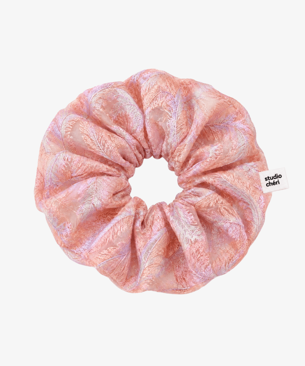 Rose Feather - Scrunchie mit Federn - Rosa - Studio Chéri