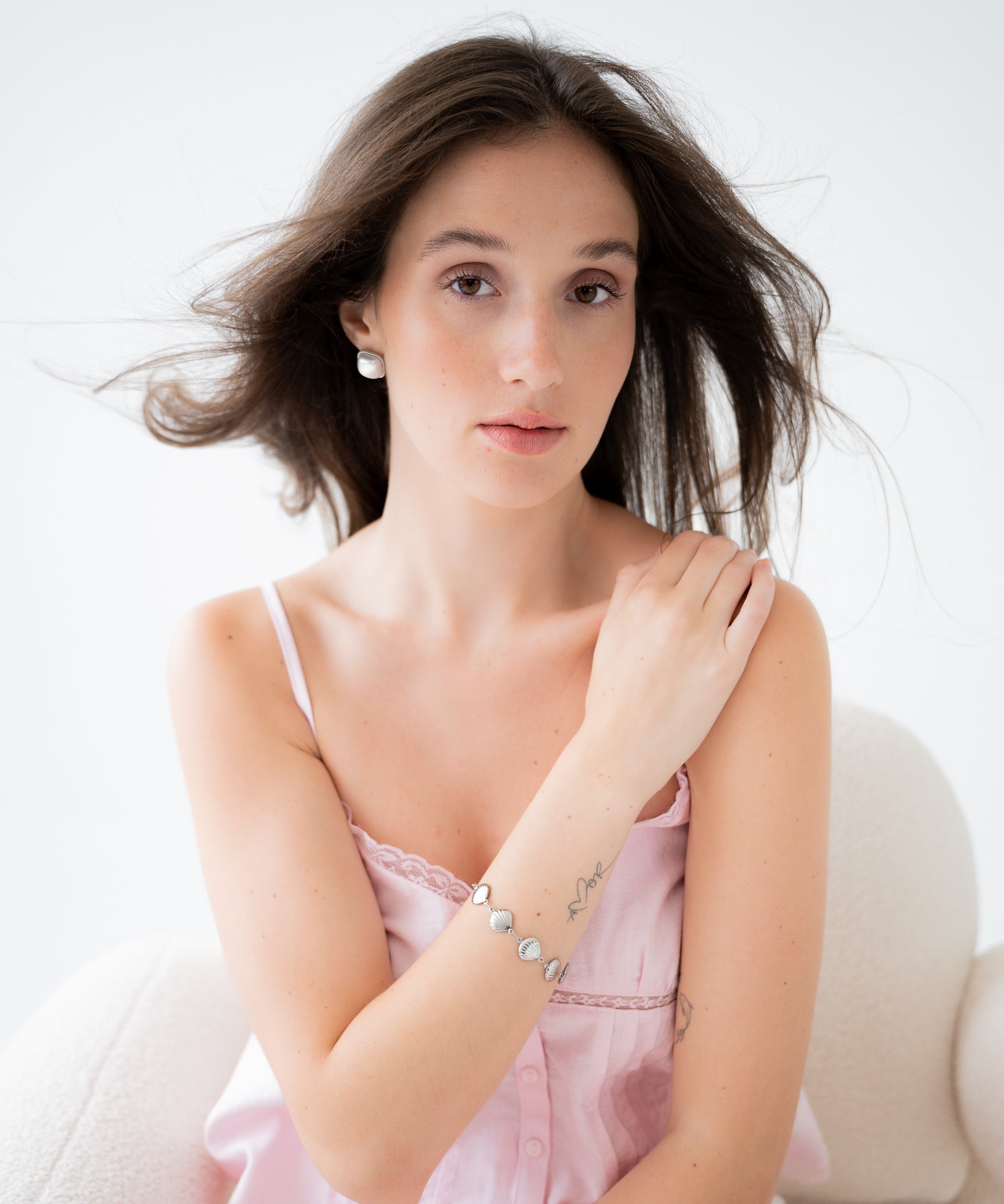 Salt - Silber Muschel-Armband - silber - Studio Chéri