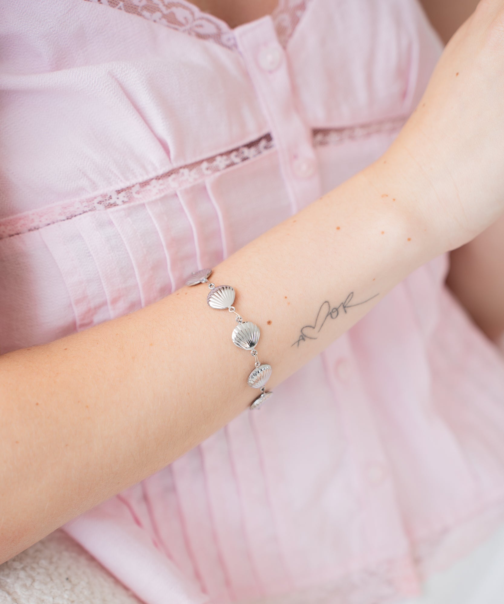 Salt - Silber Muschel-Armband - silber - Studio Chéri
