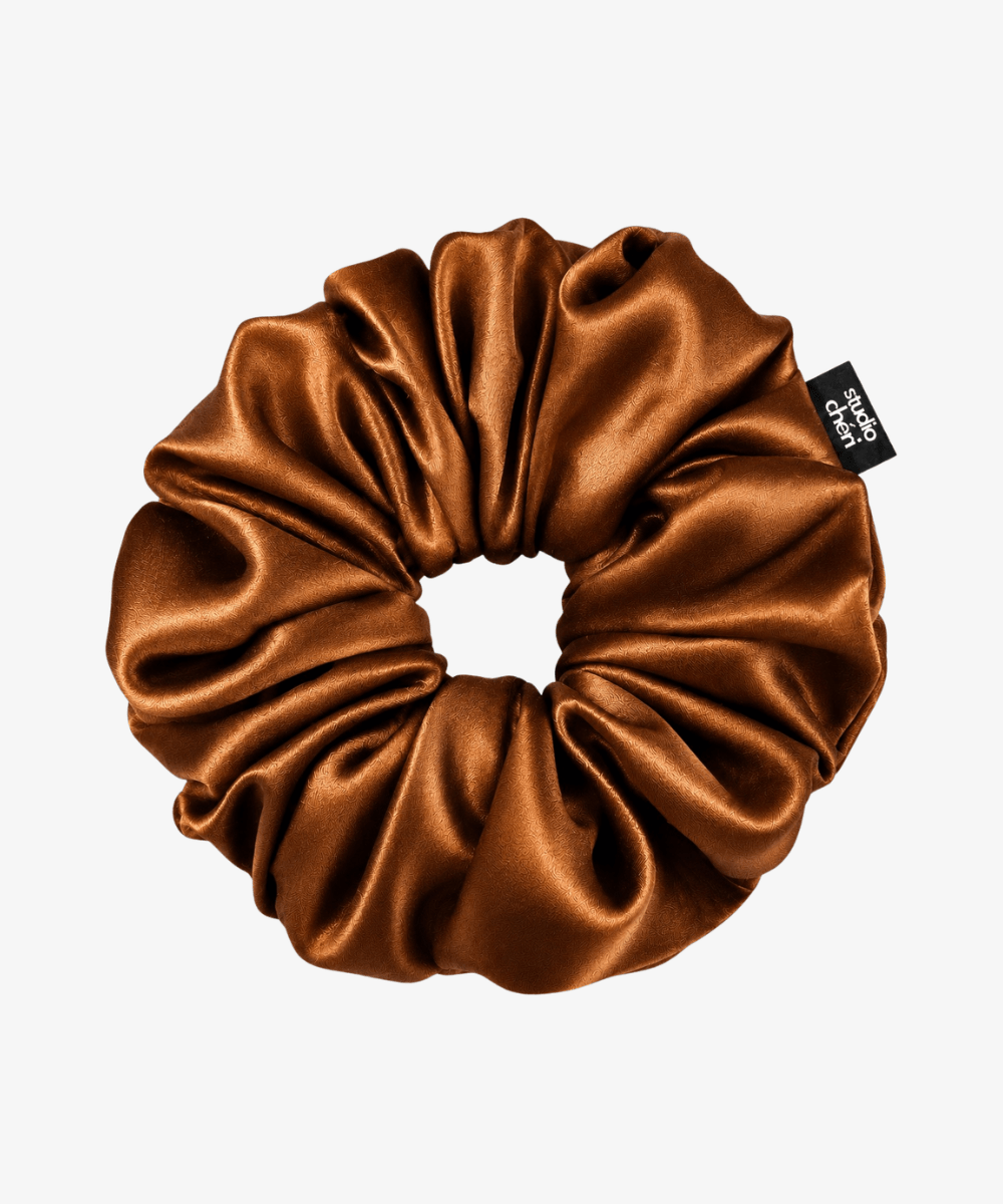 Satin Scrunchie - Copper - Braun - Studio Chéri