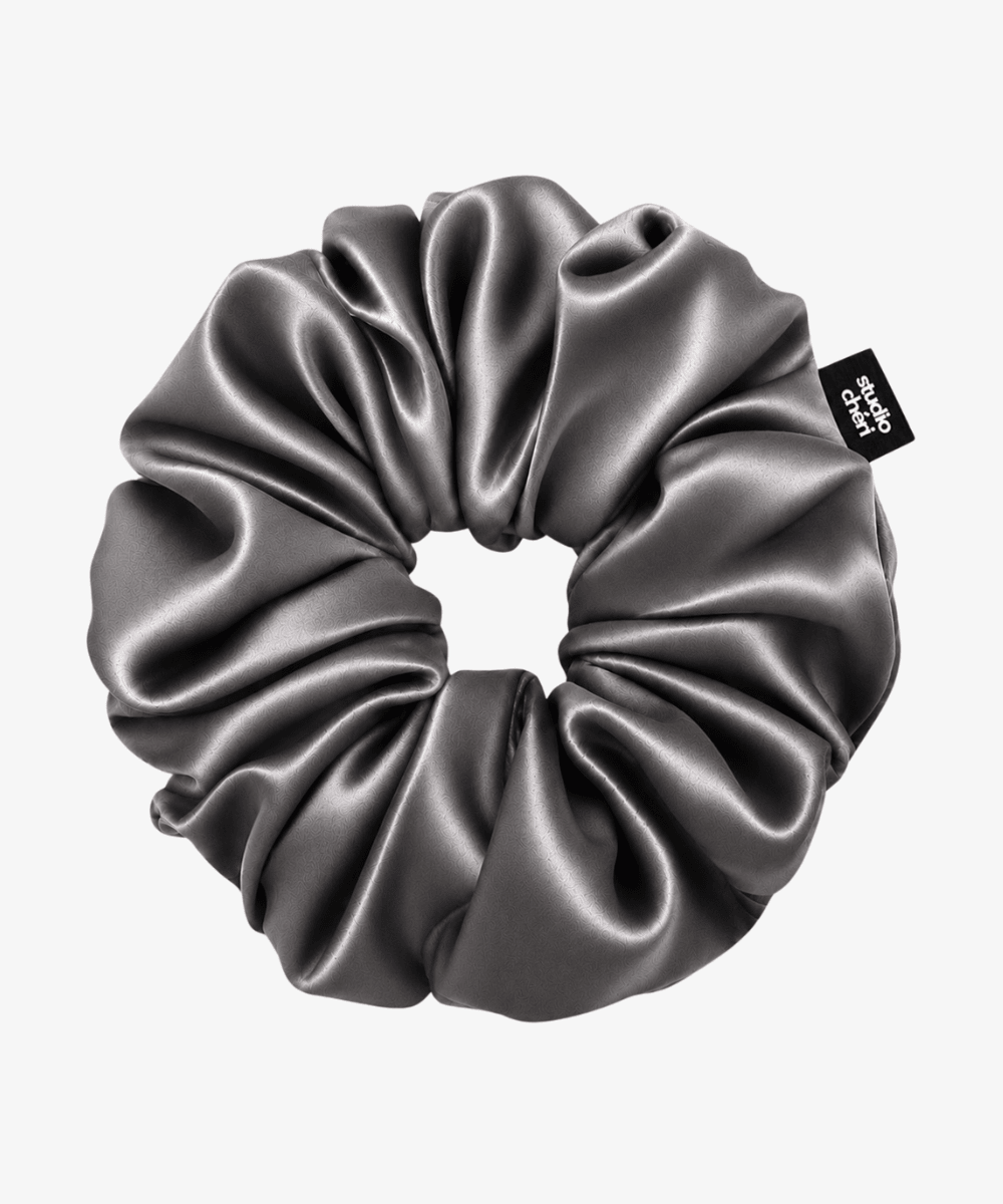 Satin Scrunchie - Grey - Grau - Studio Chéri