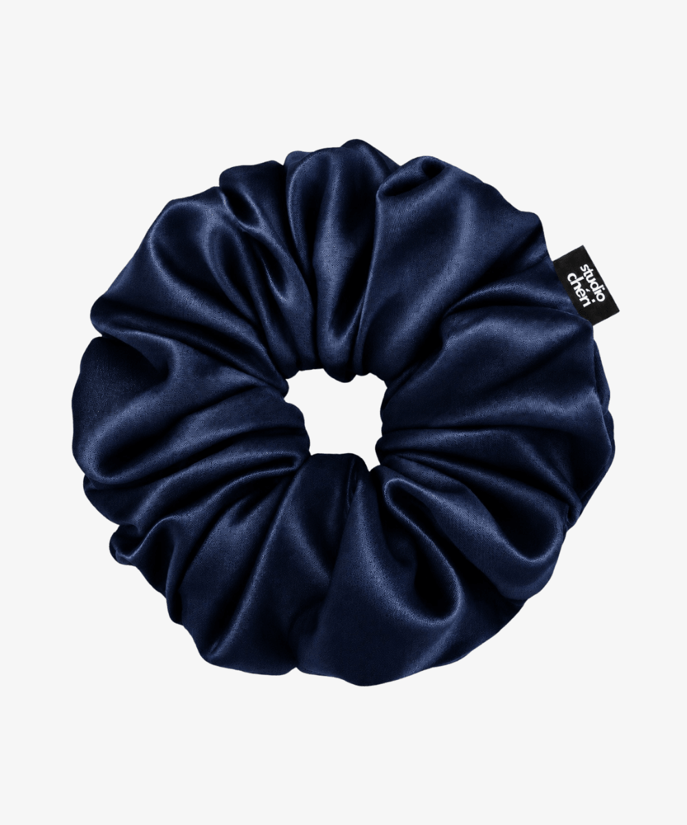 Satin Scrunchie - Navy - Blau - Studio Chéri