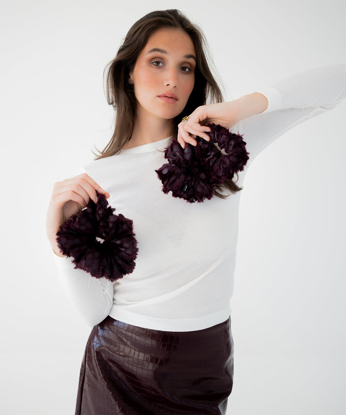 Silhouette - Baumwolle Scrunchie