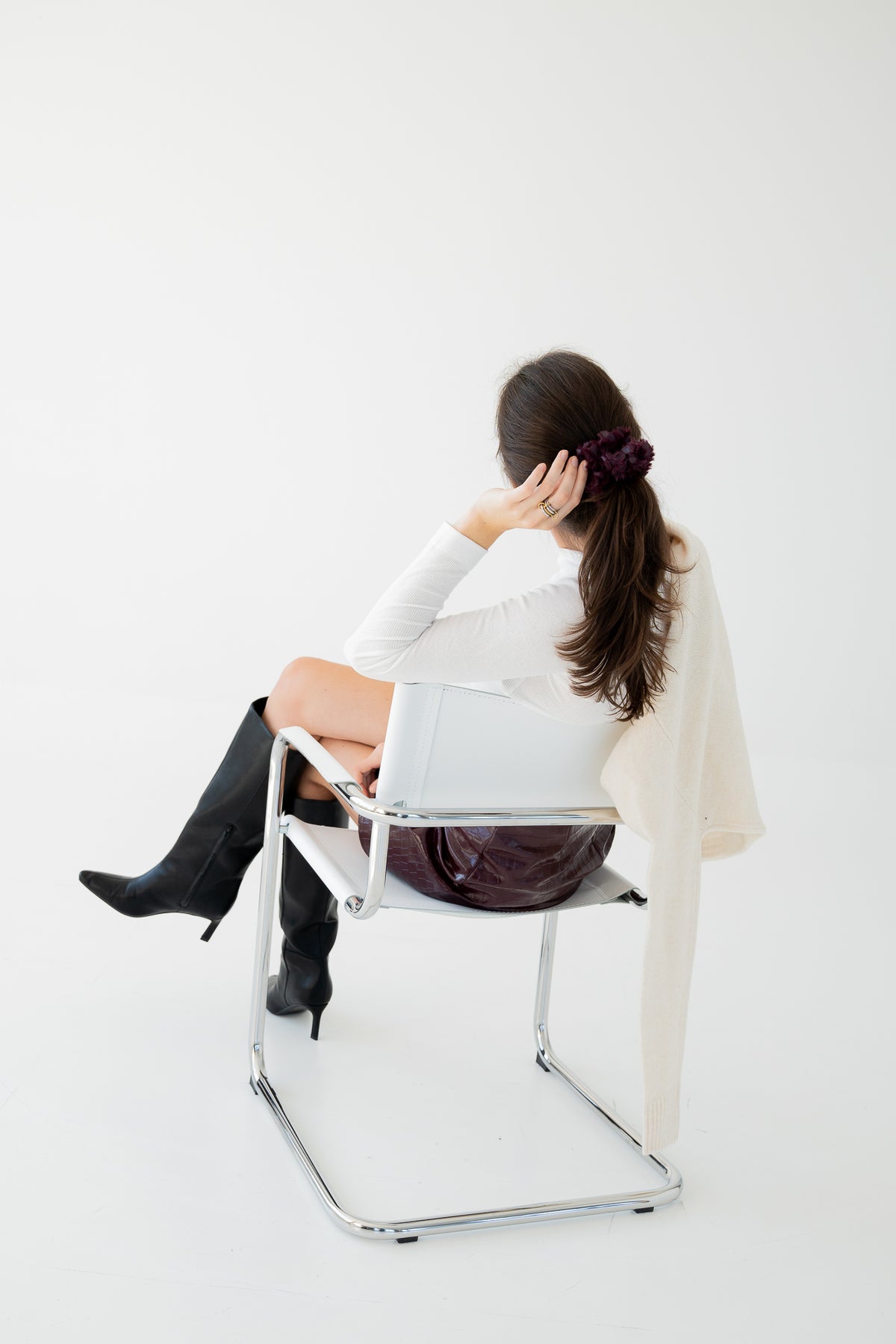 Silhouette - Baumwolle Scrunchie