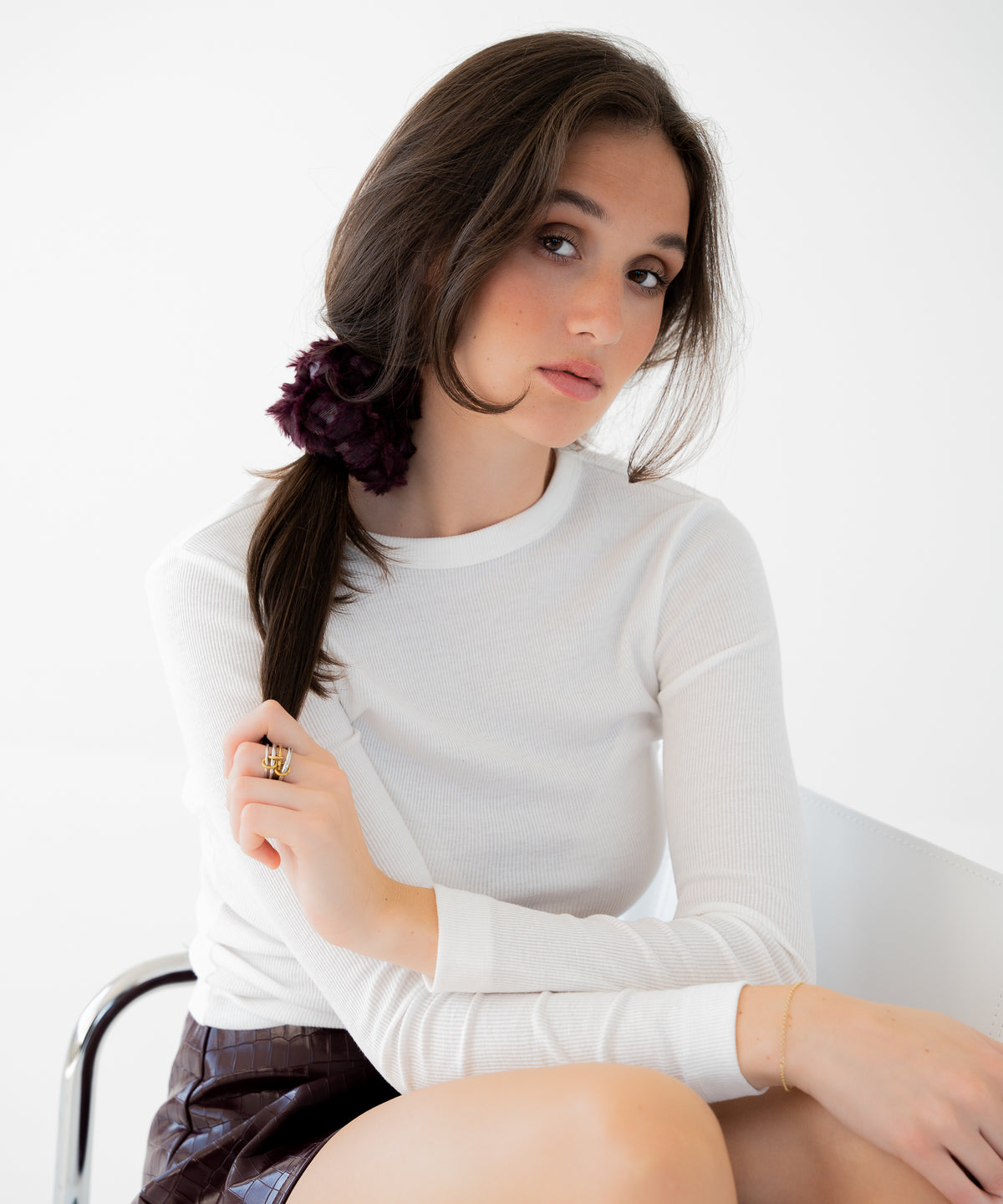 Silhouette - Baumwolle Scrunchie