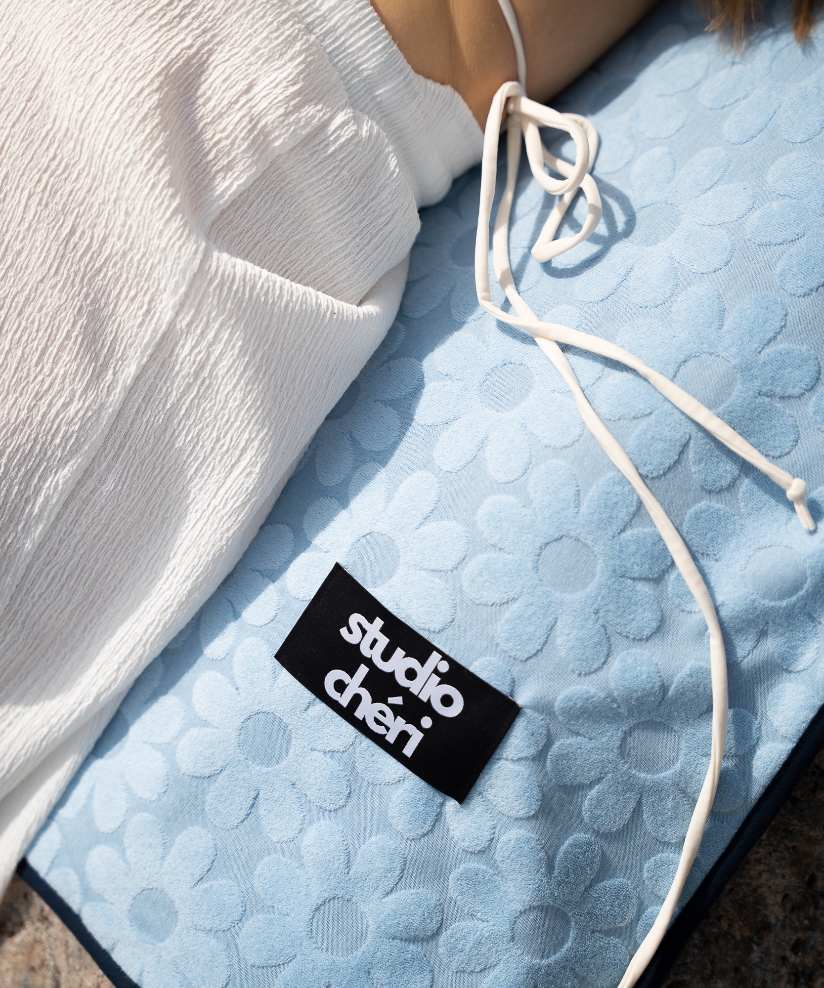 STELLA - Strandhandtuch | Navy - Blau - Studio Chéri