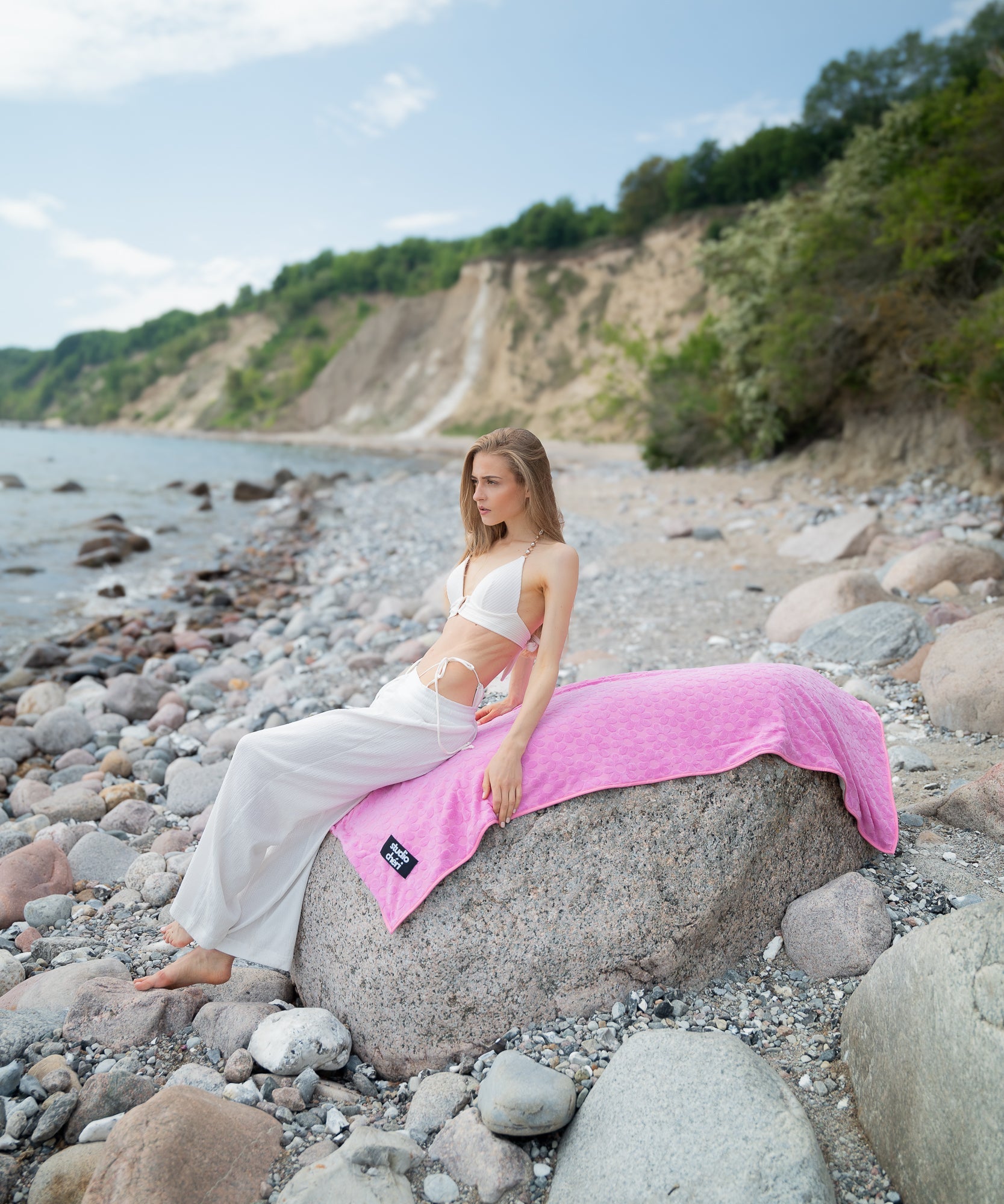 STELLA - Strandhandtuch | Pink - Pink - Studio Chéri