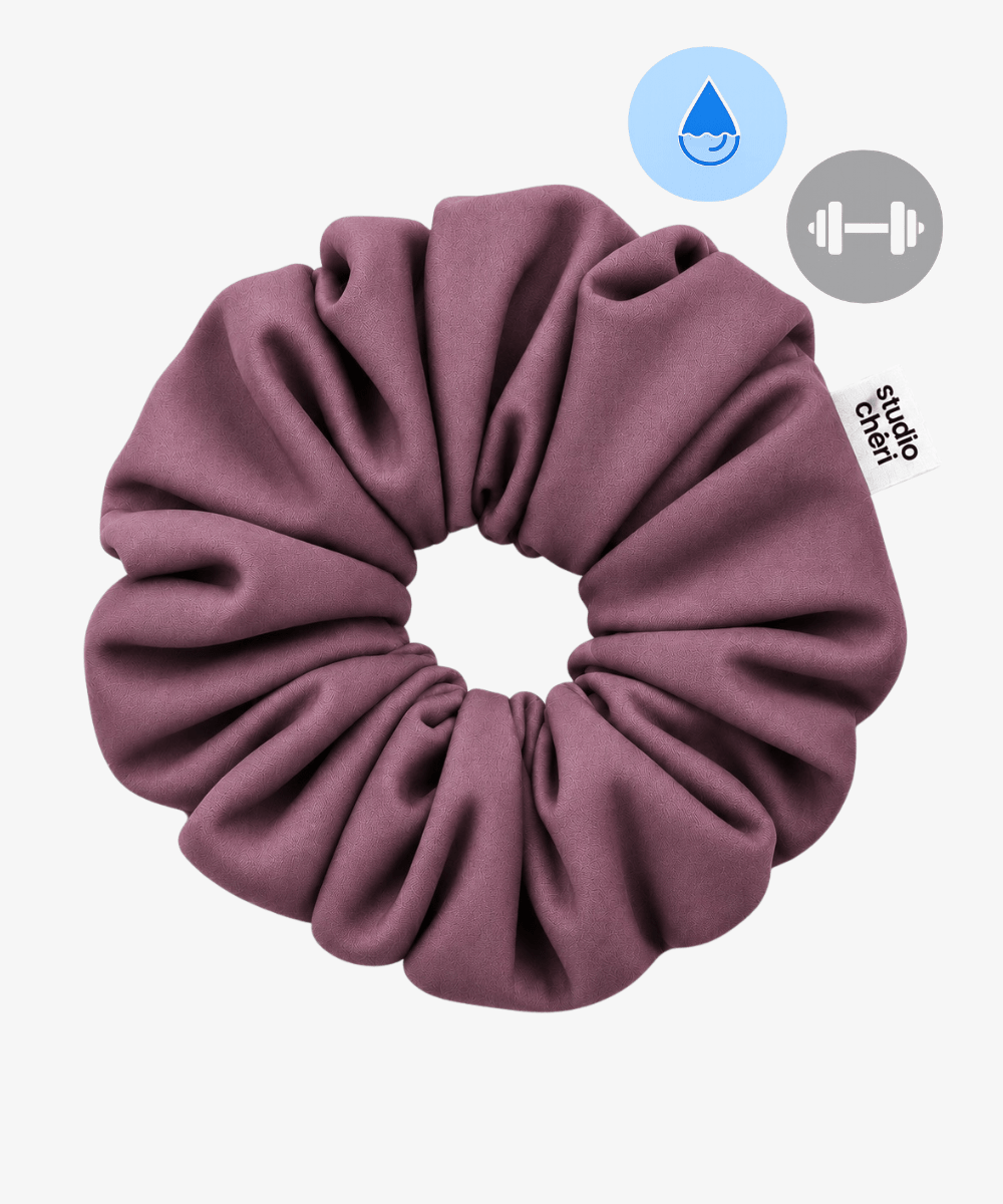 Swim & Sweat Scrunchie - Berry - Rosa - Studio Chéri