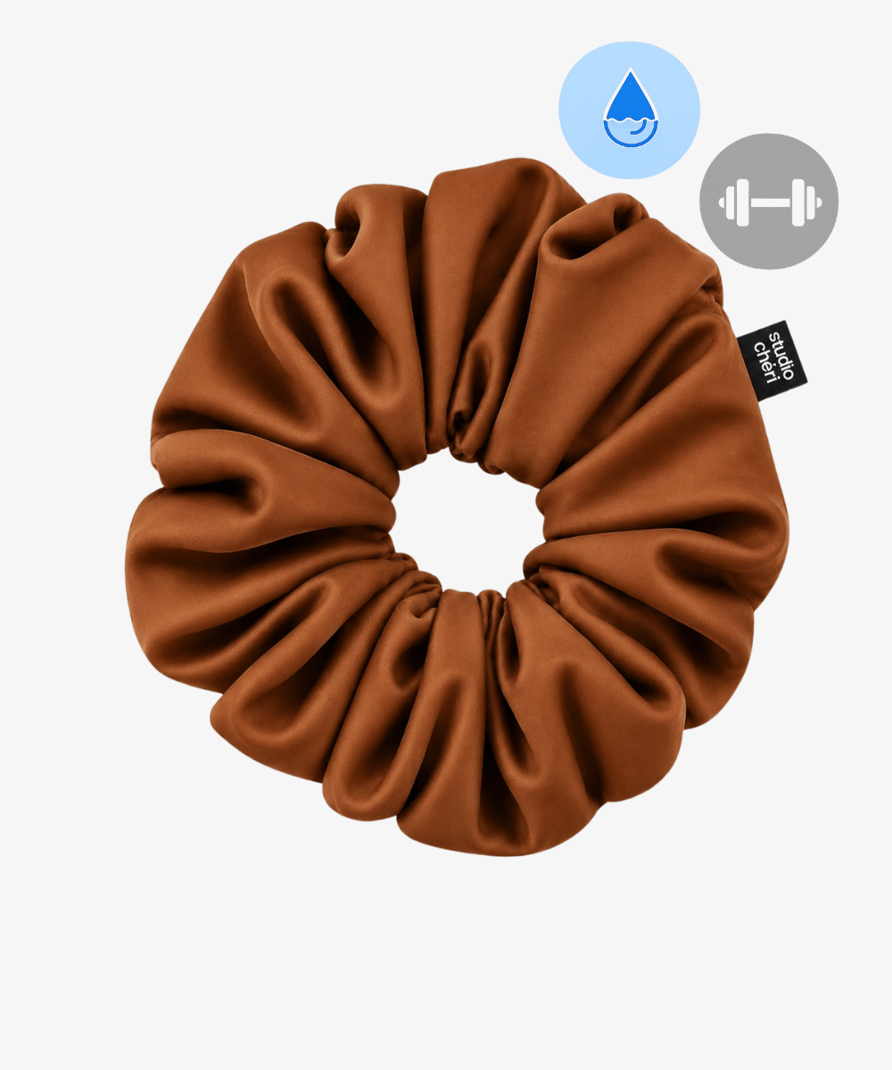 Swim & Sweat Scrunchie - Copper - Braun - Studio Chéri