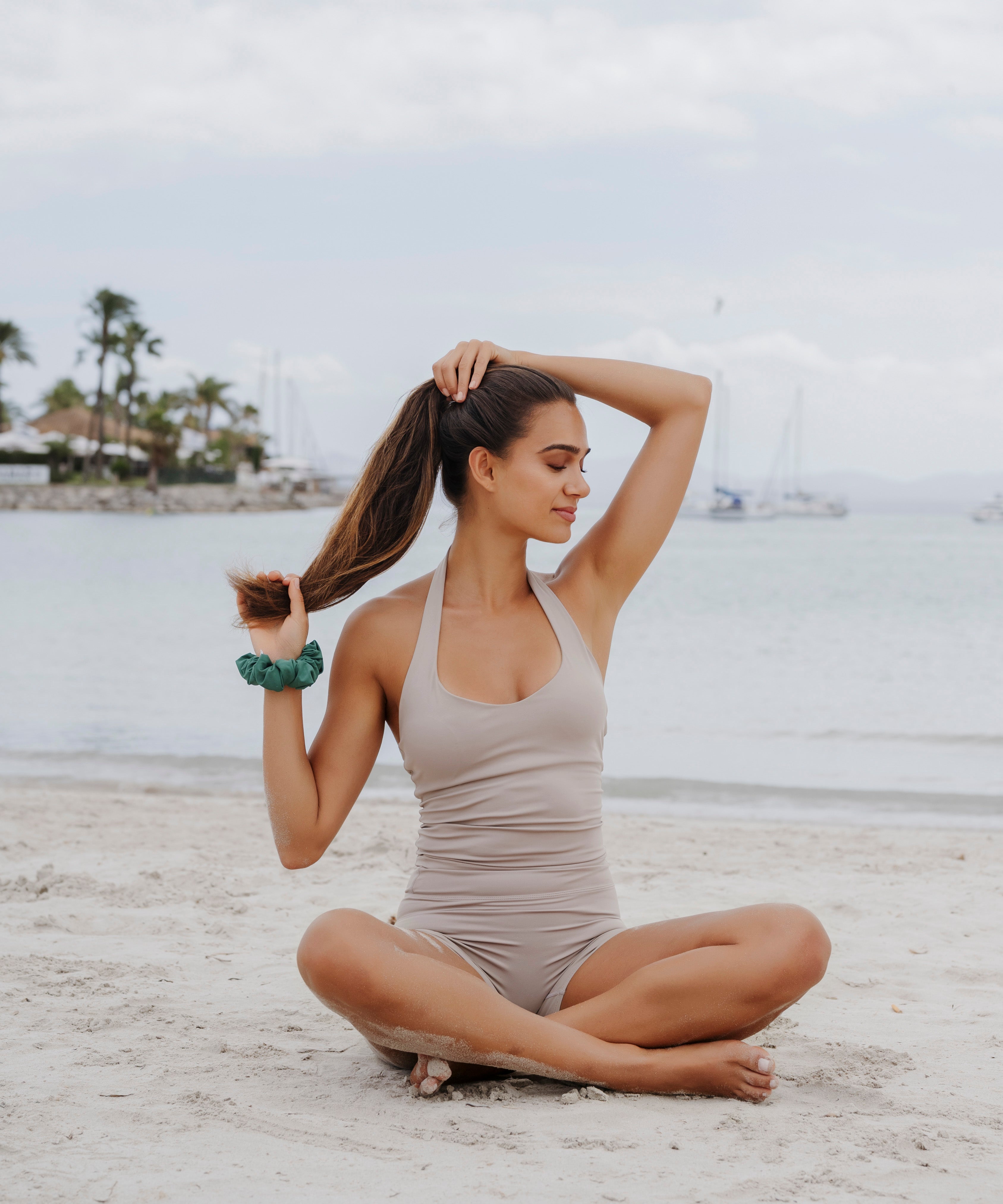 Swim & Sweat Scrunchie - Green - Grün - Studio Chéri