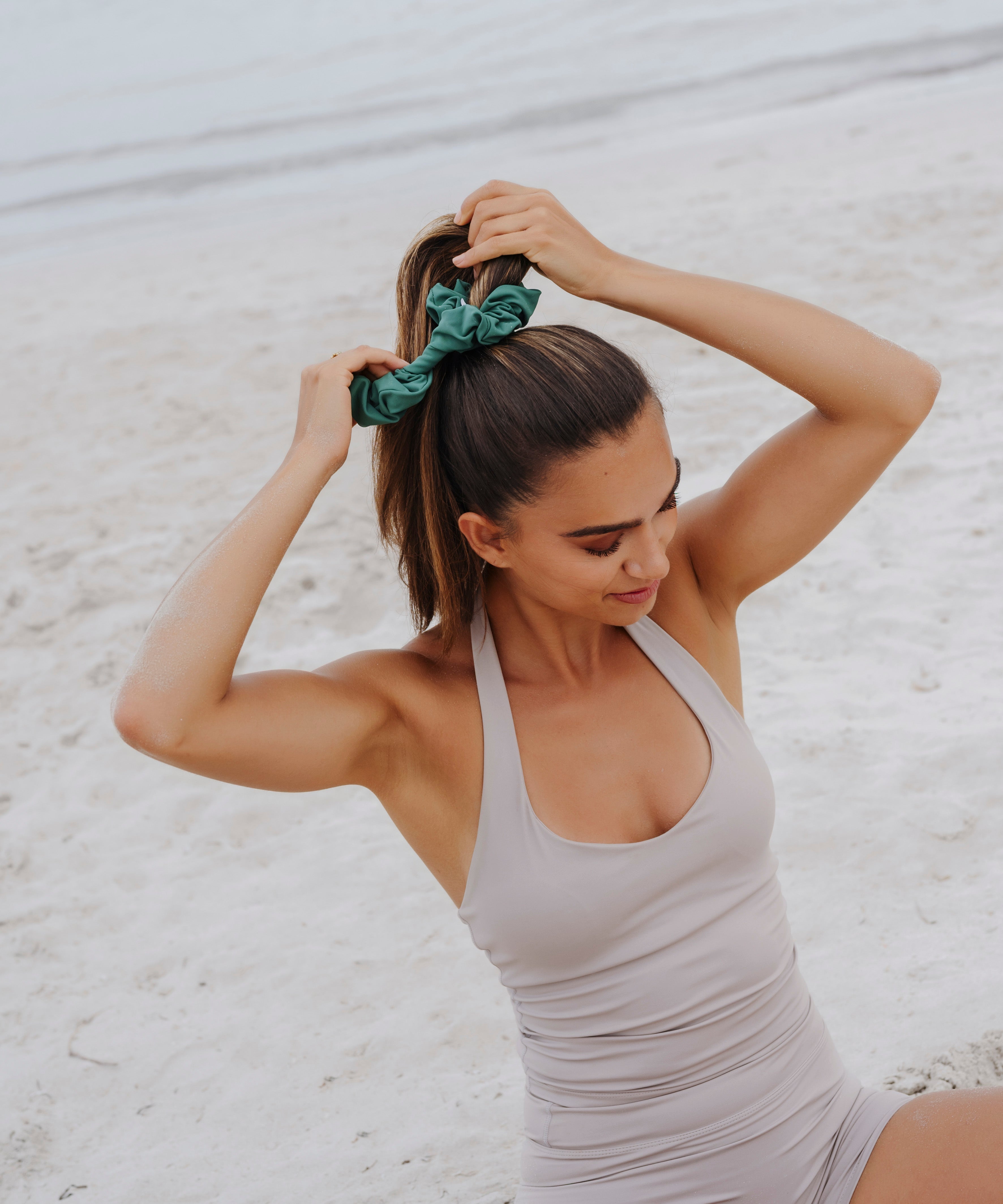 Swim & Sweat Scrunchie - Green - Grün - Studio Chéri