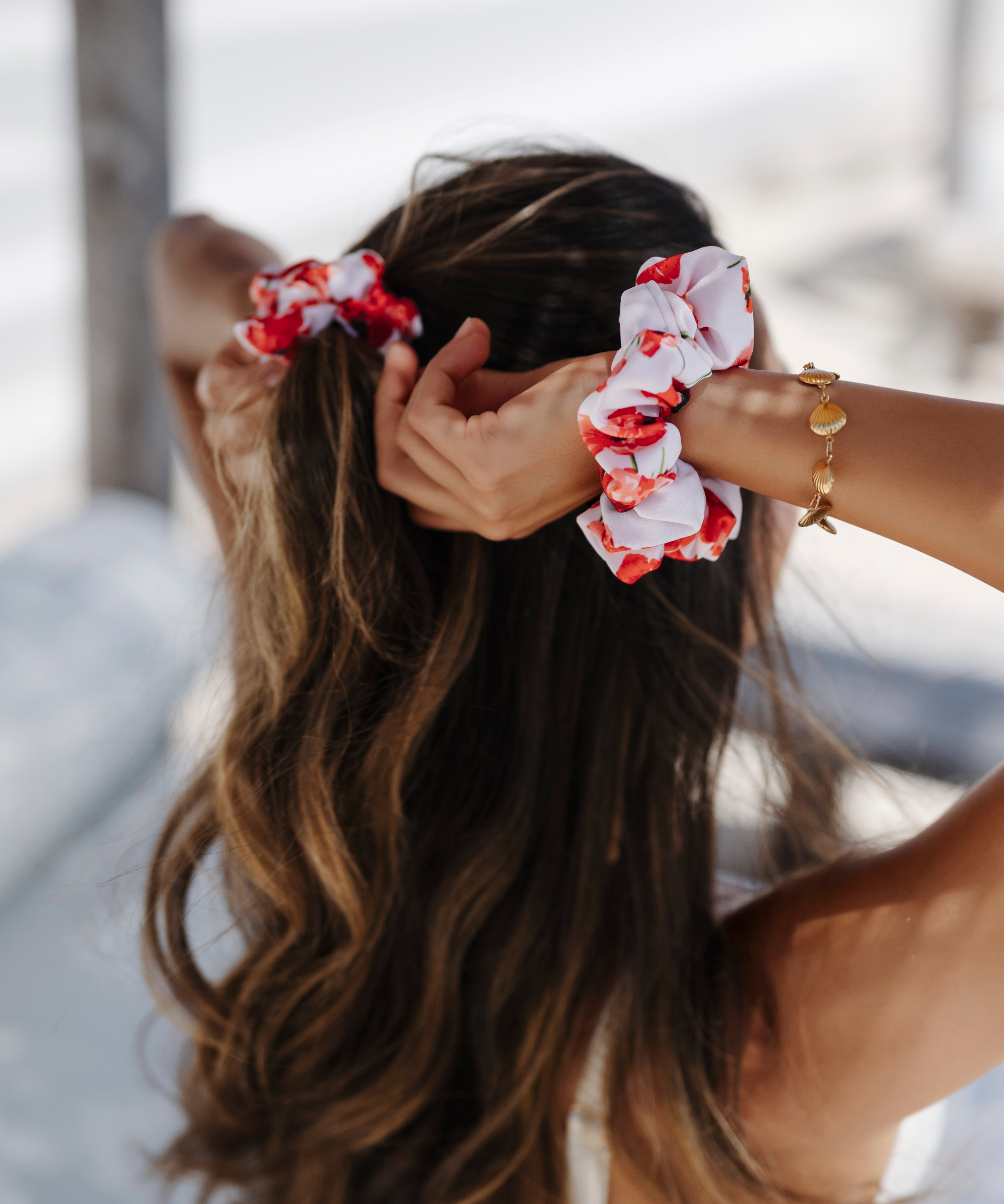 Swim & Sweat Scrunchie - Ophelia - weiß - Studio Chéri