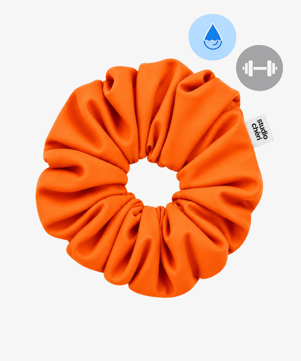 Swim & Sweat Scrunchie - Orange - Orange - Studio Chéri